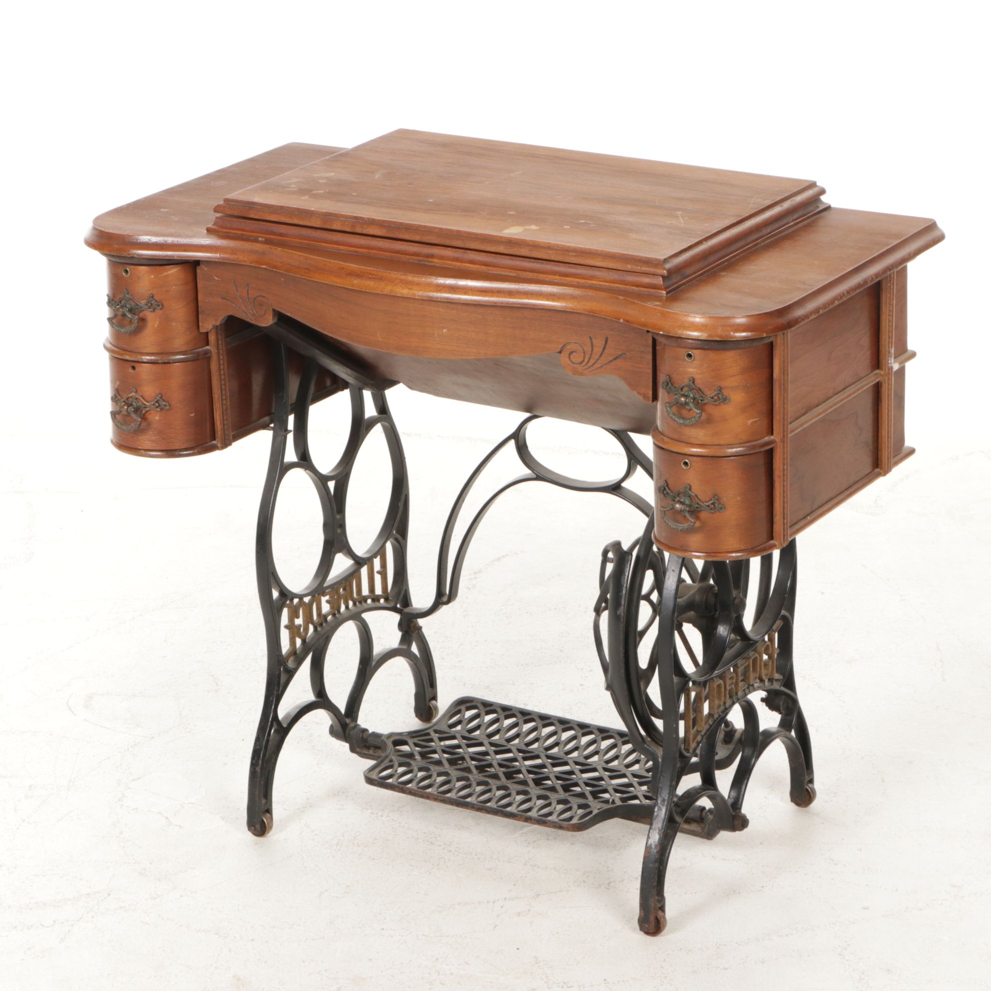 Eldredge "B" Treadle Sewing Machine, Late 19th to Early 20th Century