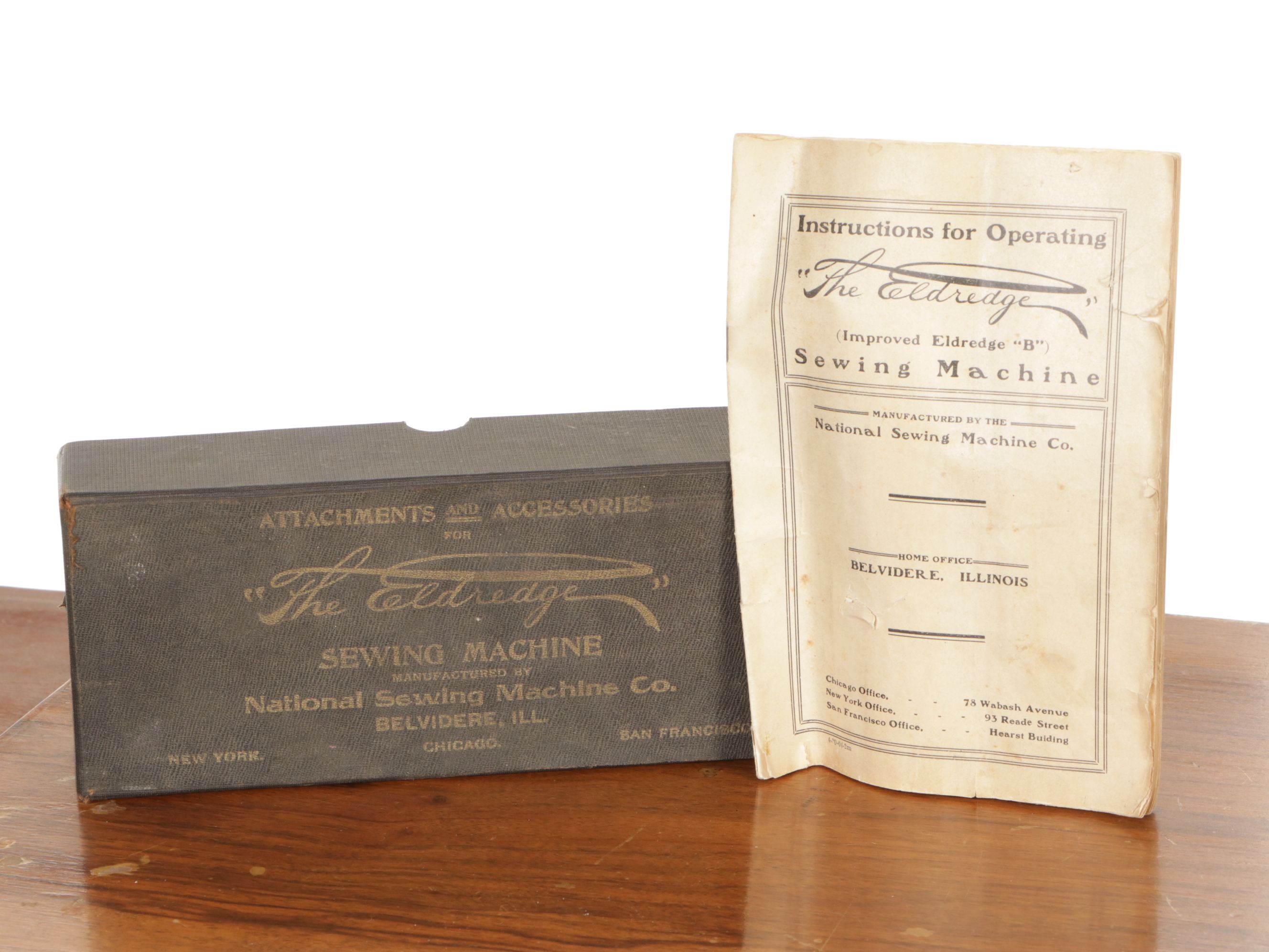 Eldredge "B" Treadle Sewing Machine, Late 19th to Early 20th Century