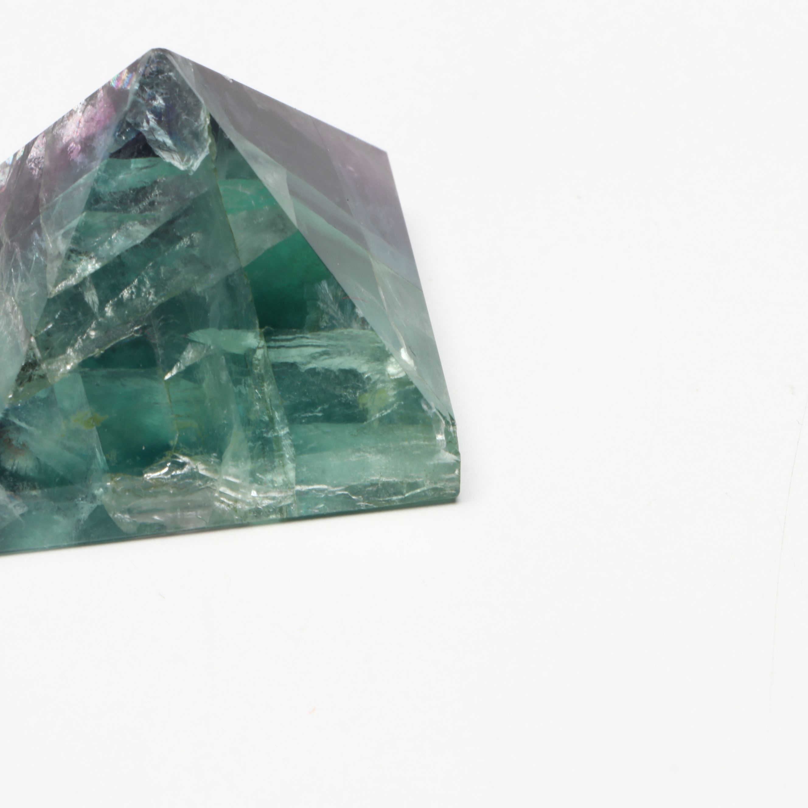 Polished Fluorite Pyramids