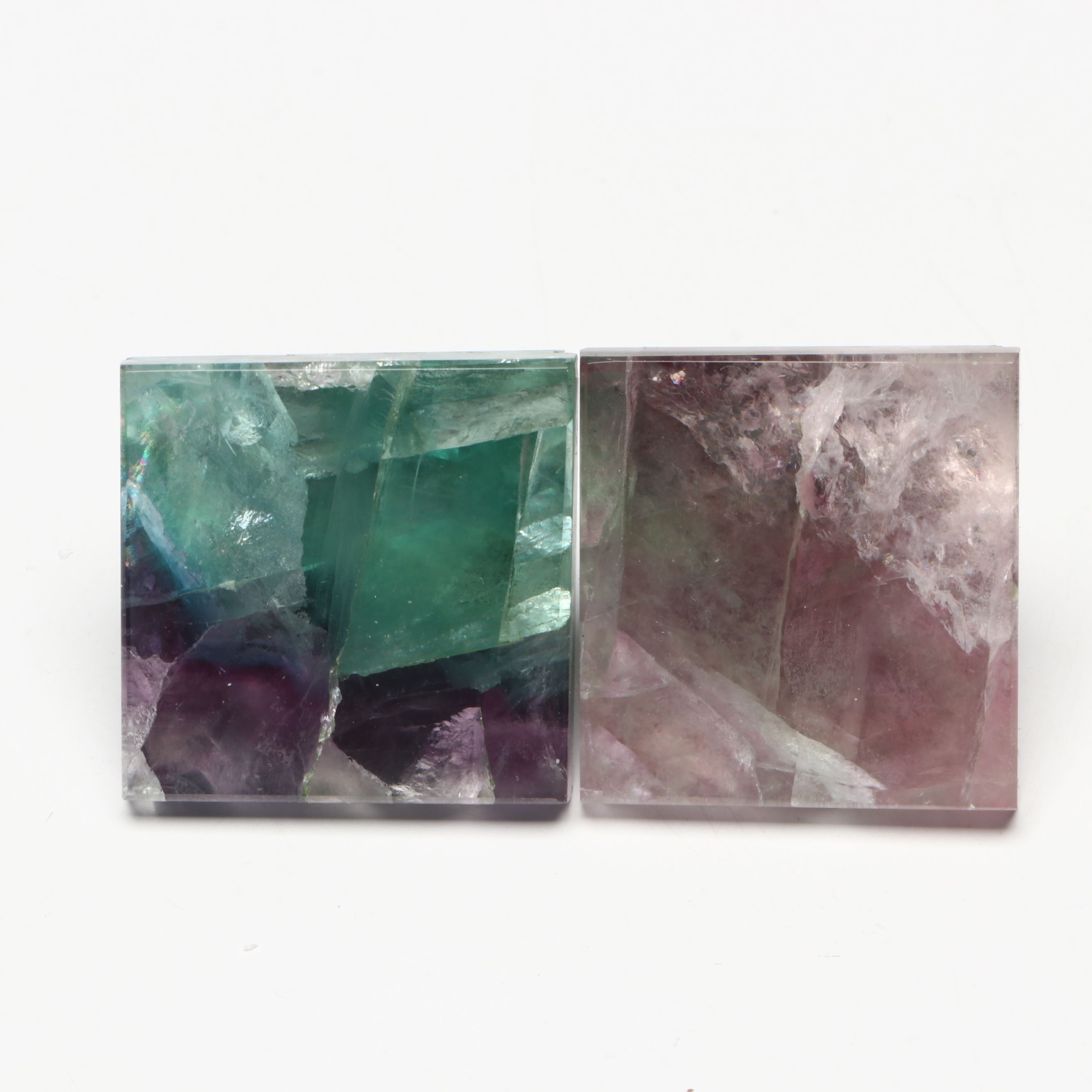 Polished Fluorite Pyramids