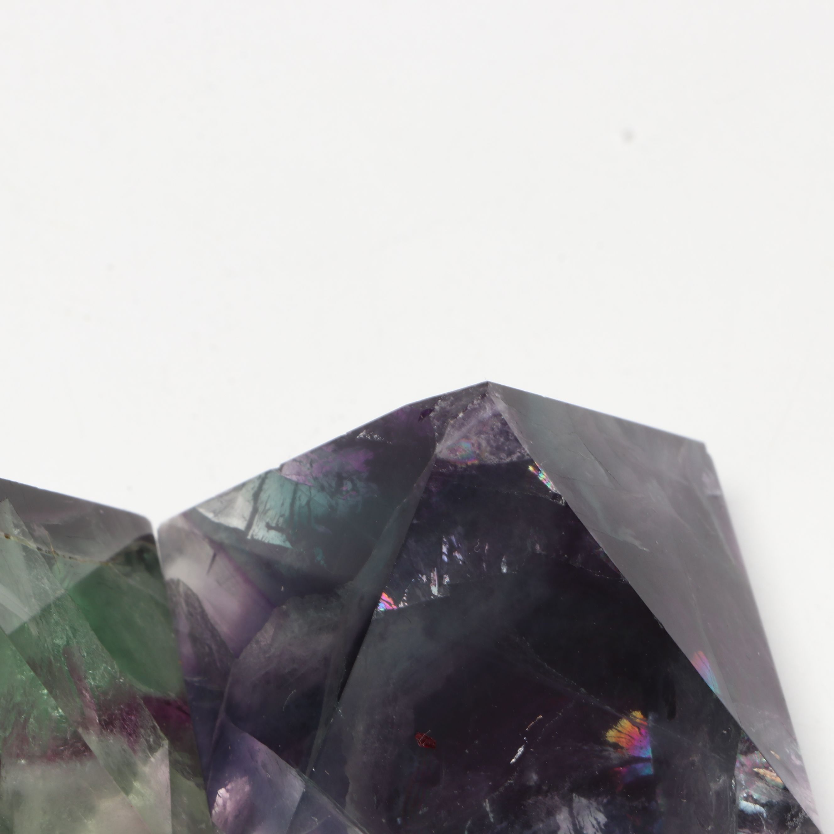 Polished Fluorite Pyramids