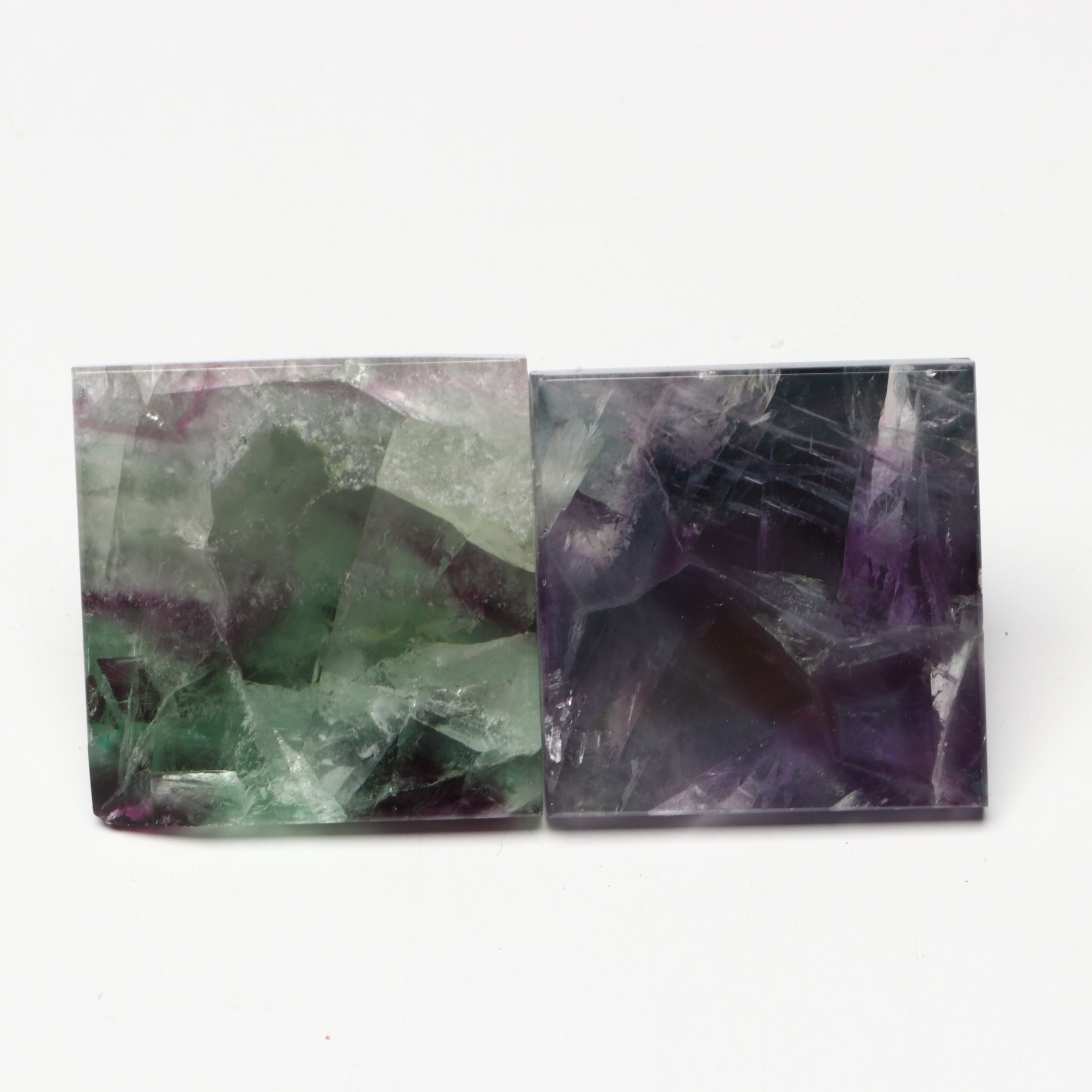 Polished Fluorite Pyramids