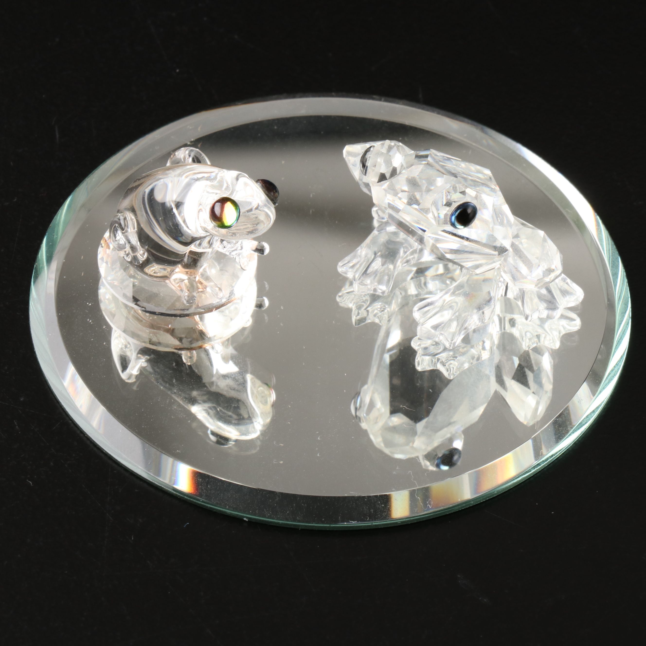 Grizzly Bear, Hedgehog and More Swarovski Crystal Animals
