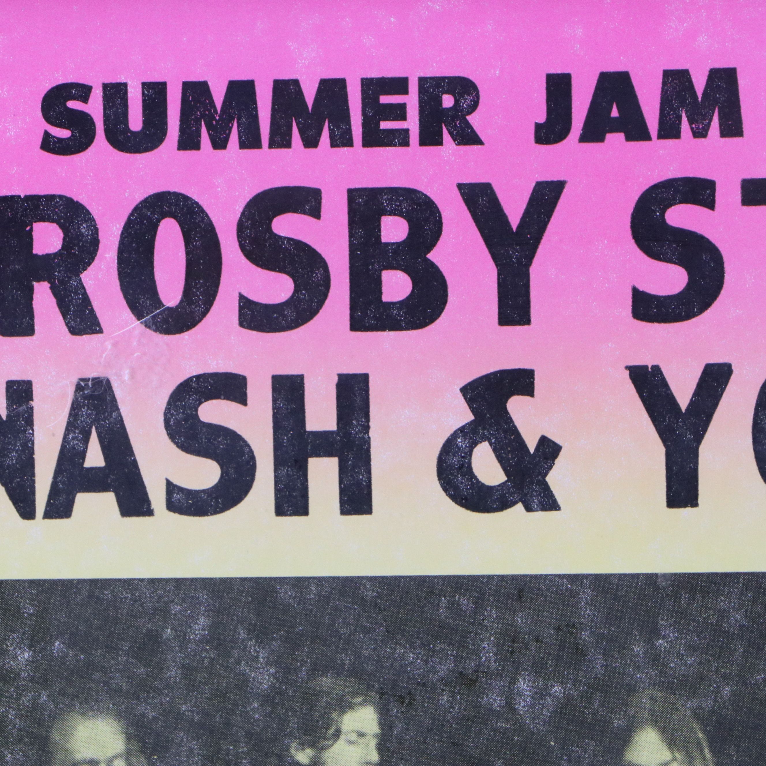 Summer Jam West Featuring Crosby, Stills, Nash & Young Screenprint Poster, 1974
