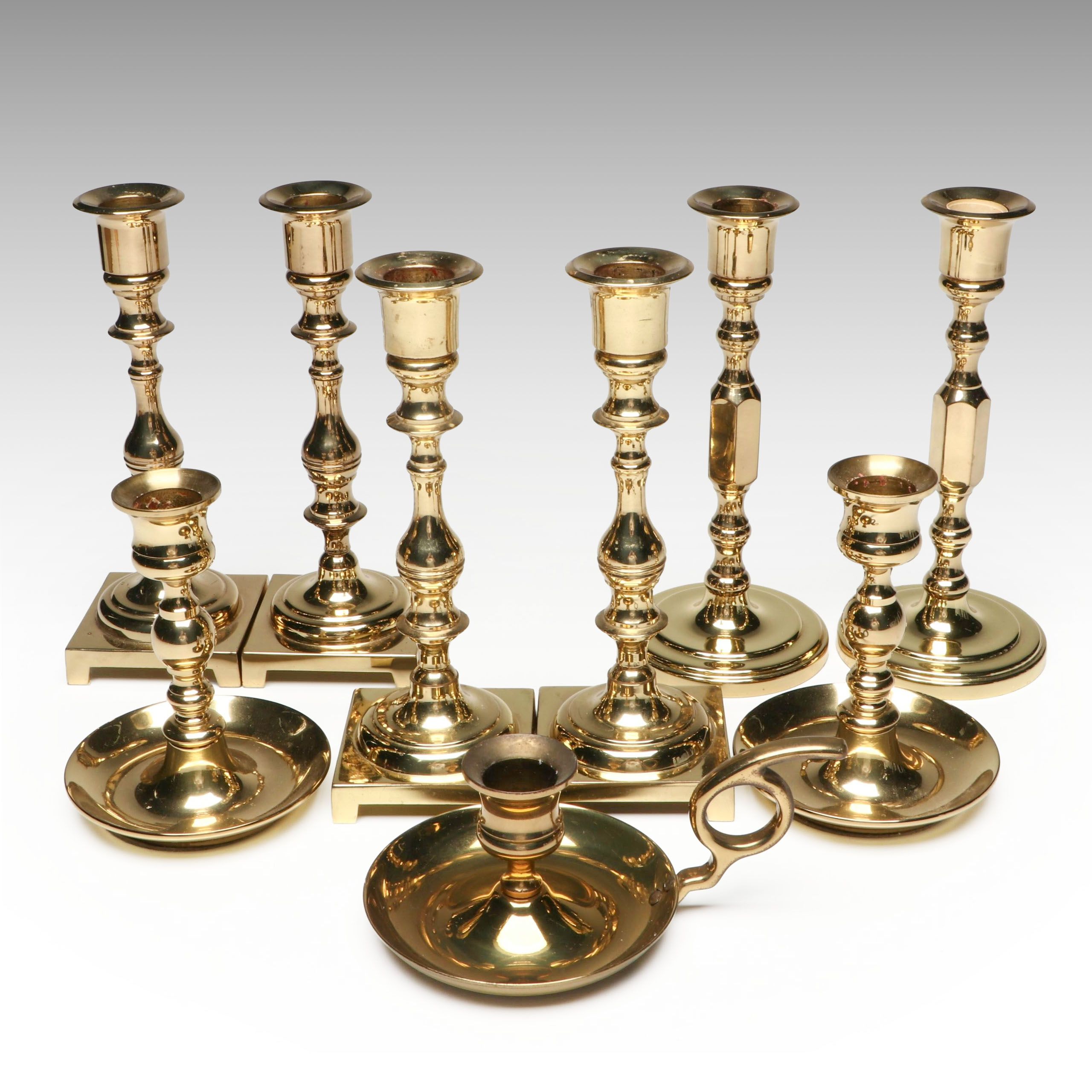 Baldwin Brass Candlesticks with Other Brass Finished Decorative Candle Lighting