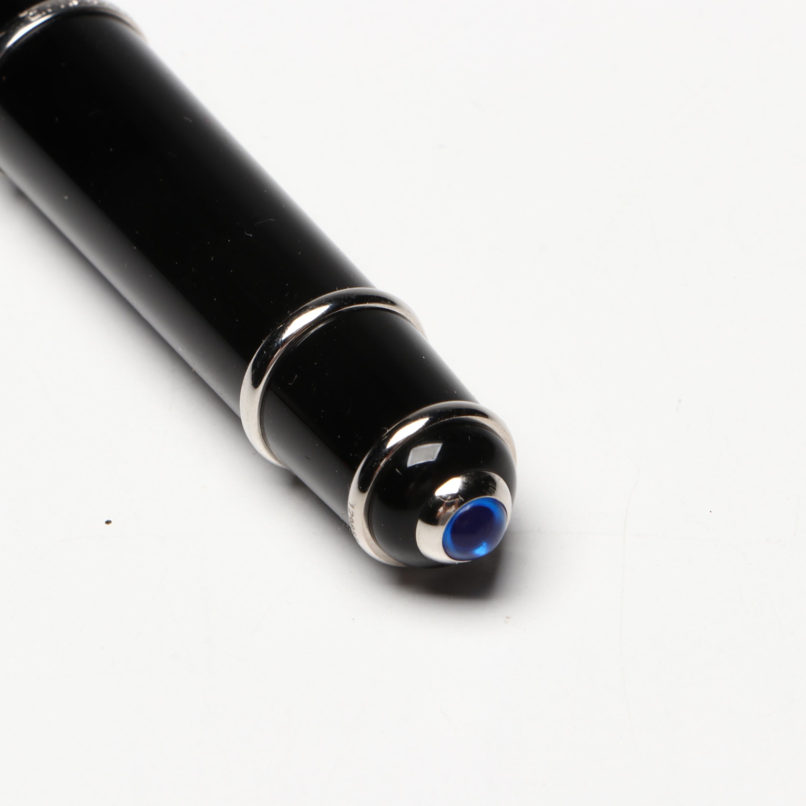 Cartier "Diabolo" Pen with Blue Cabochon and Other Vintage Ballpoint Pen