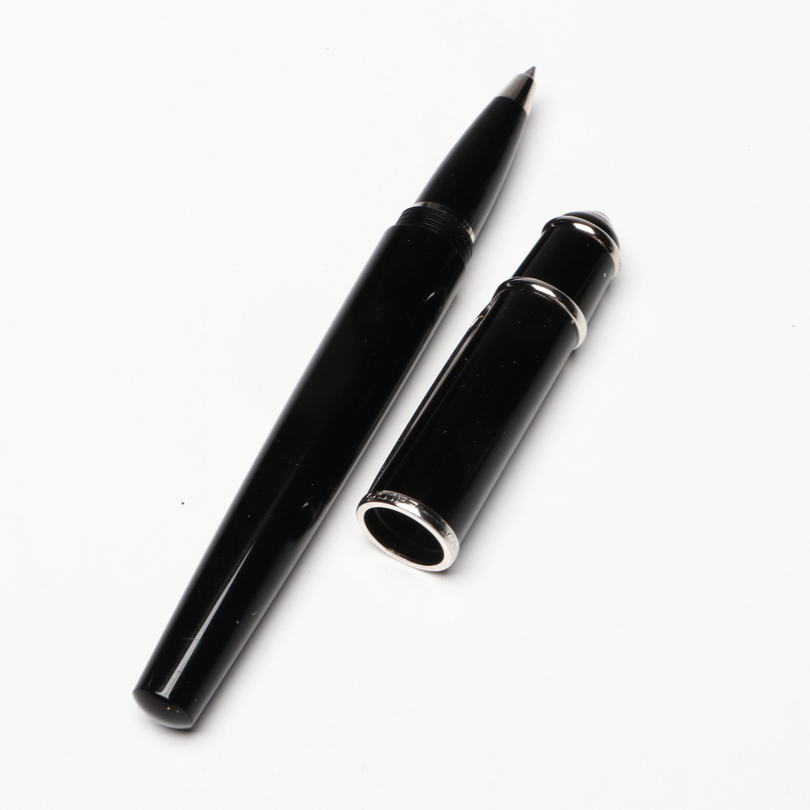 Cartier "Diabolo" Pen with Blue Cabochon and Other Vintage Ballpoint Pen