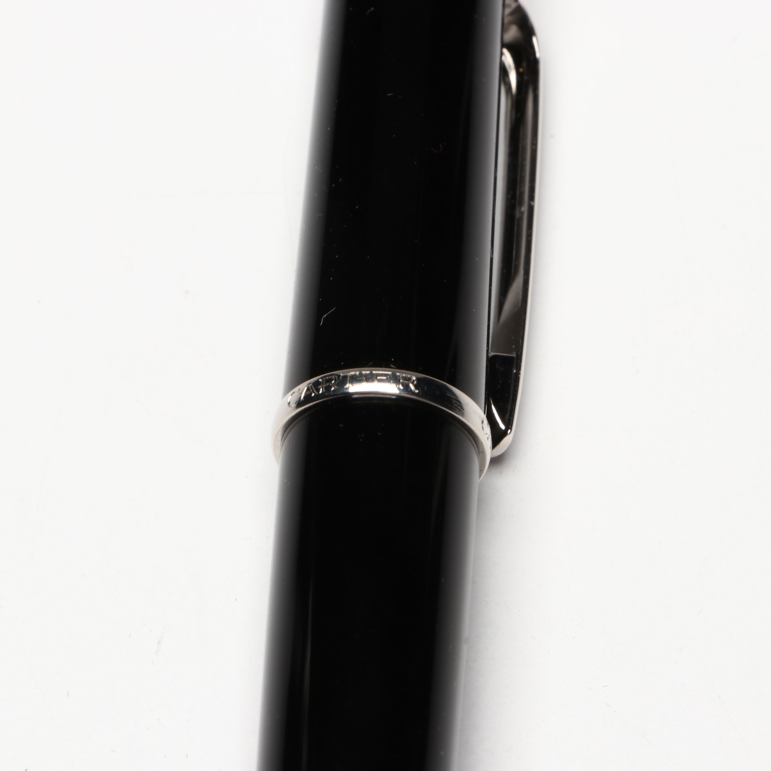 Cartier "Diabolo" Pen with Blue Cabochon and Other Vintage Ballpoint Pen