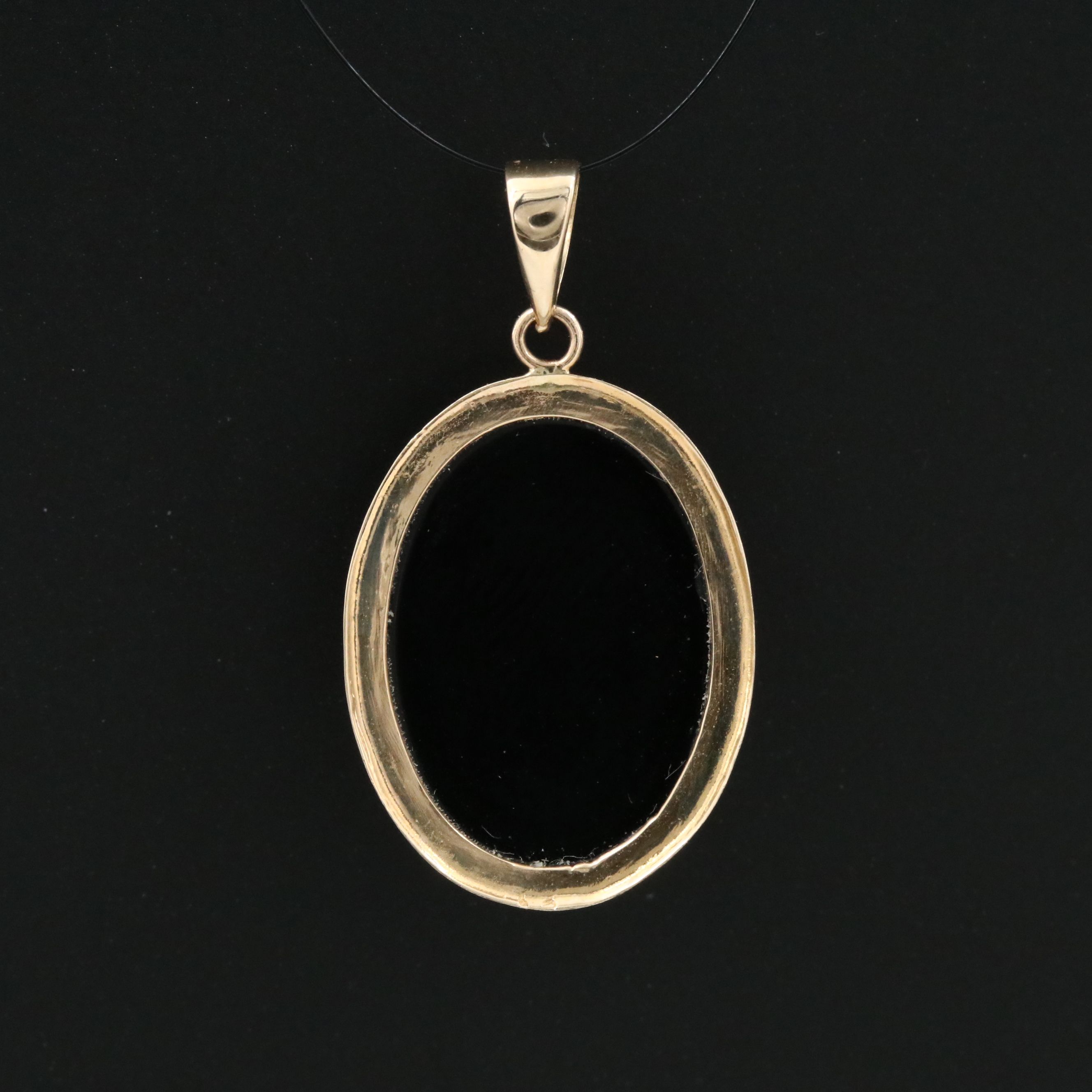 14K Black Onyx Pendant