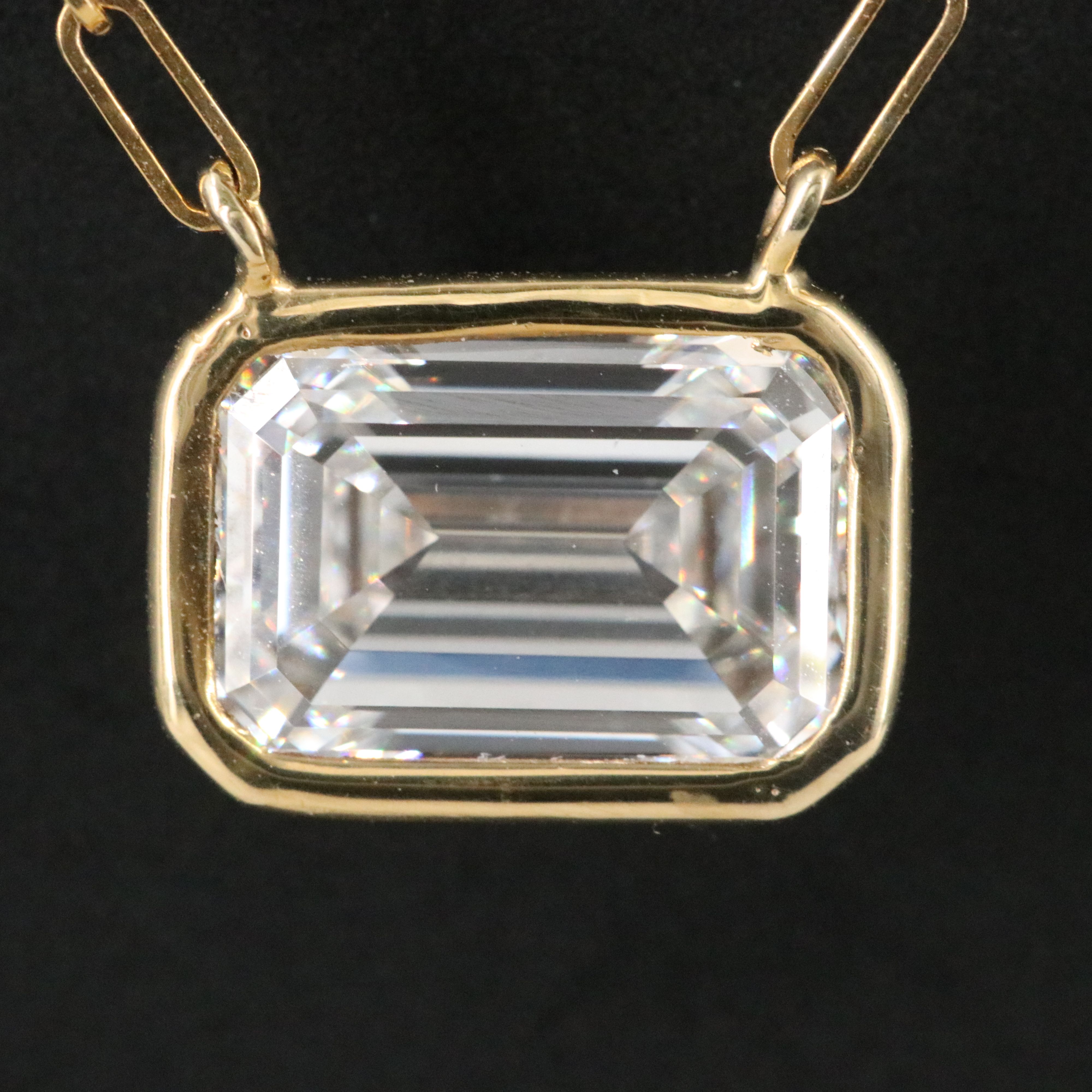 14K 3.07 CT Lab Grown Diamond Solitaire Necklace with Online IGI Report