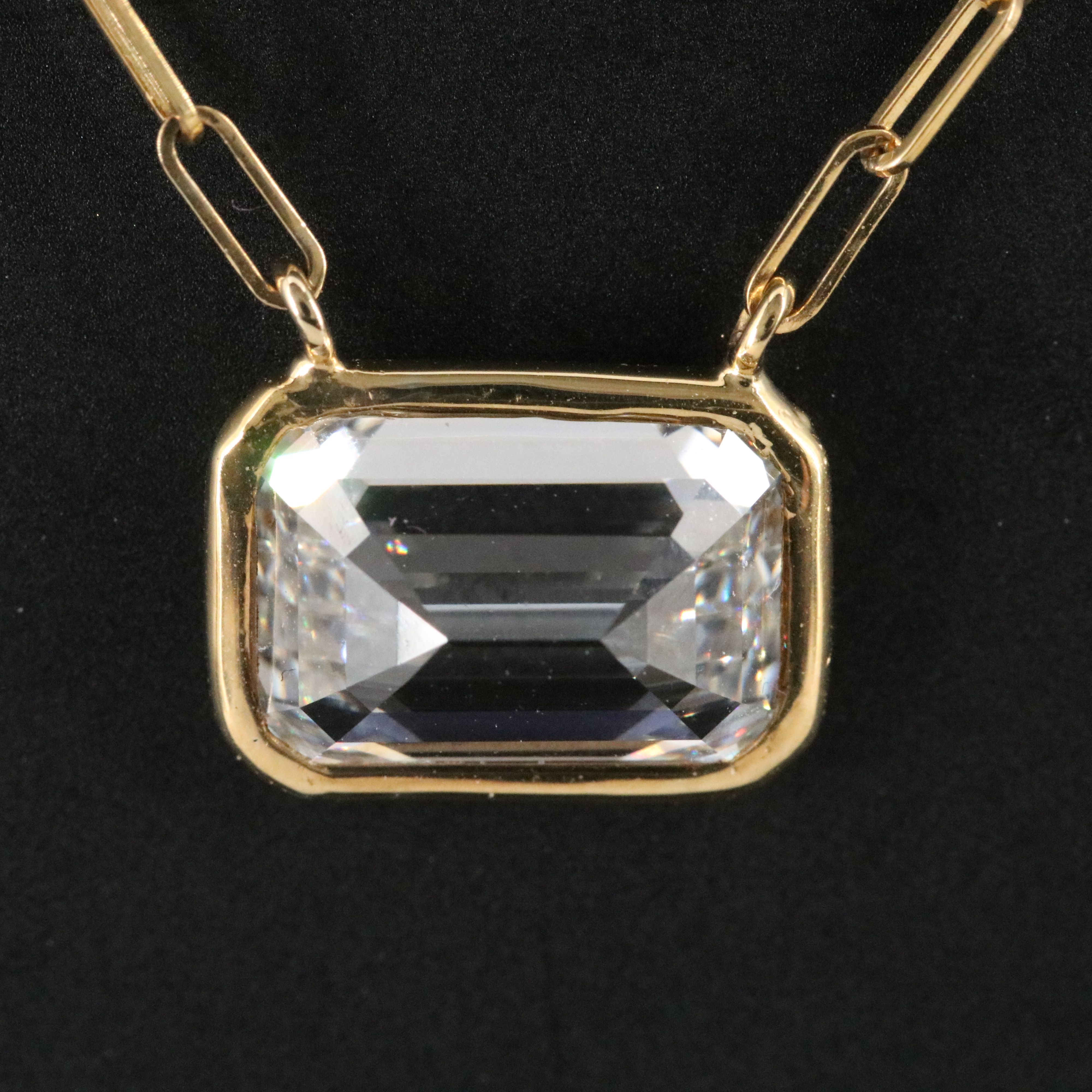 14K 3.07 CT Lab Grown Diamond Solitaire Necklace with Online IGI Report