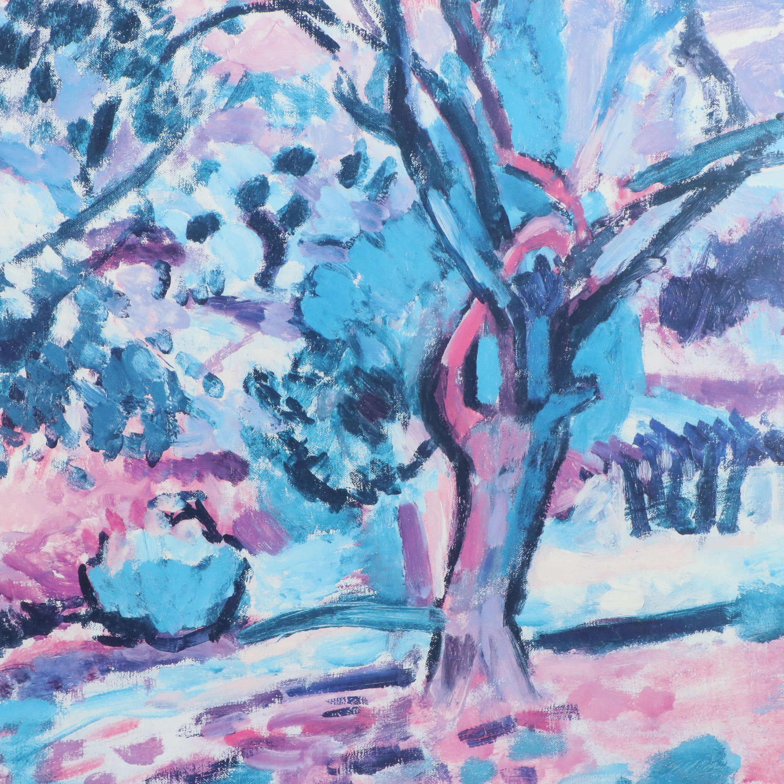 Offset Lithograph After Henri Matisse "Promenade Among the Olive Trees," 1987