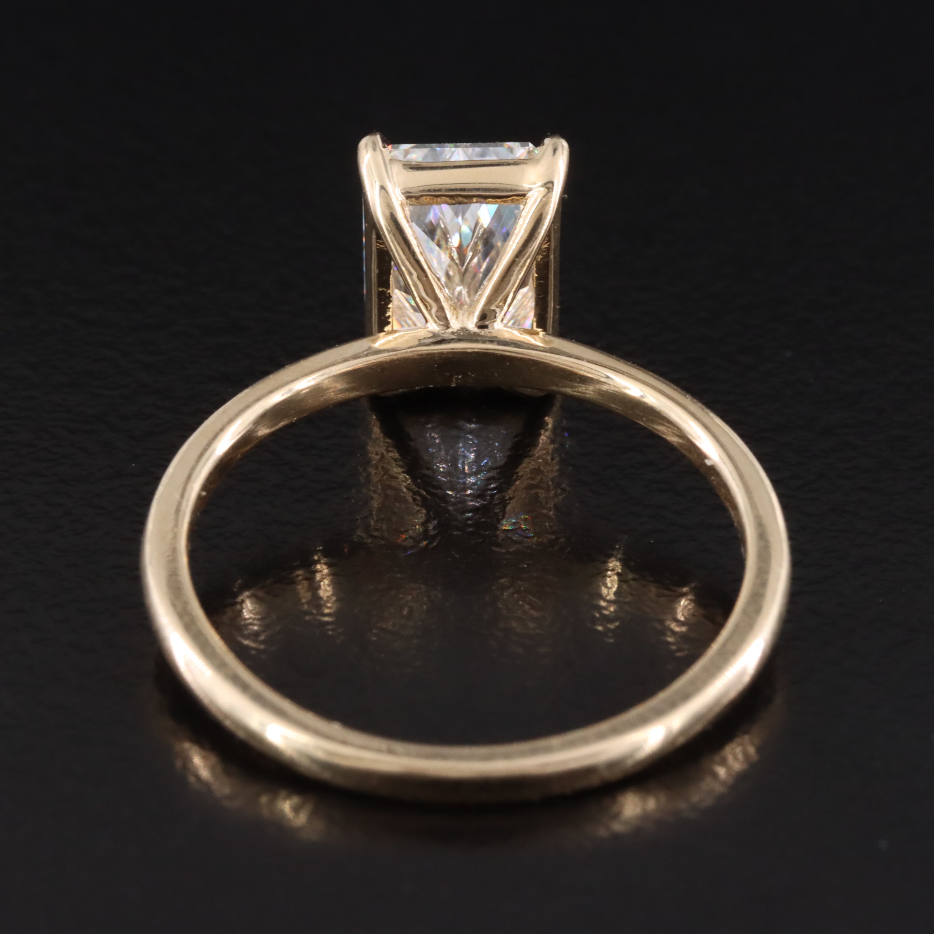 14K 2.05 CT Lab Grown Diamond Solitaire Ring with IGI Report