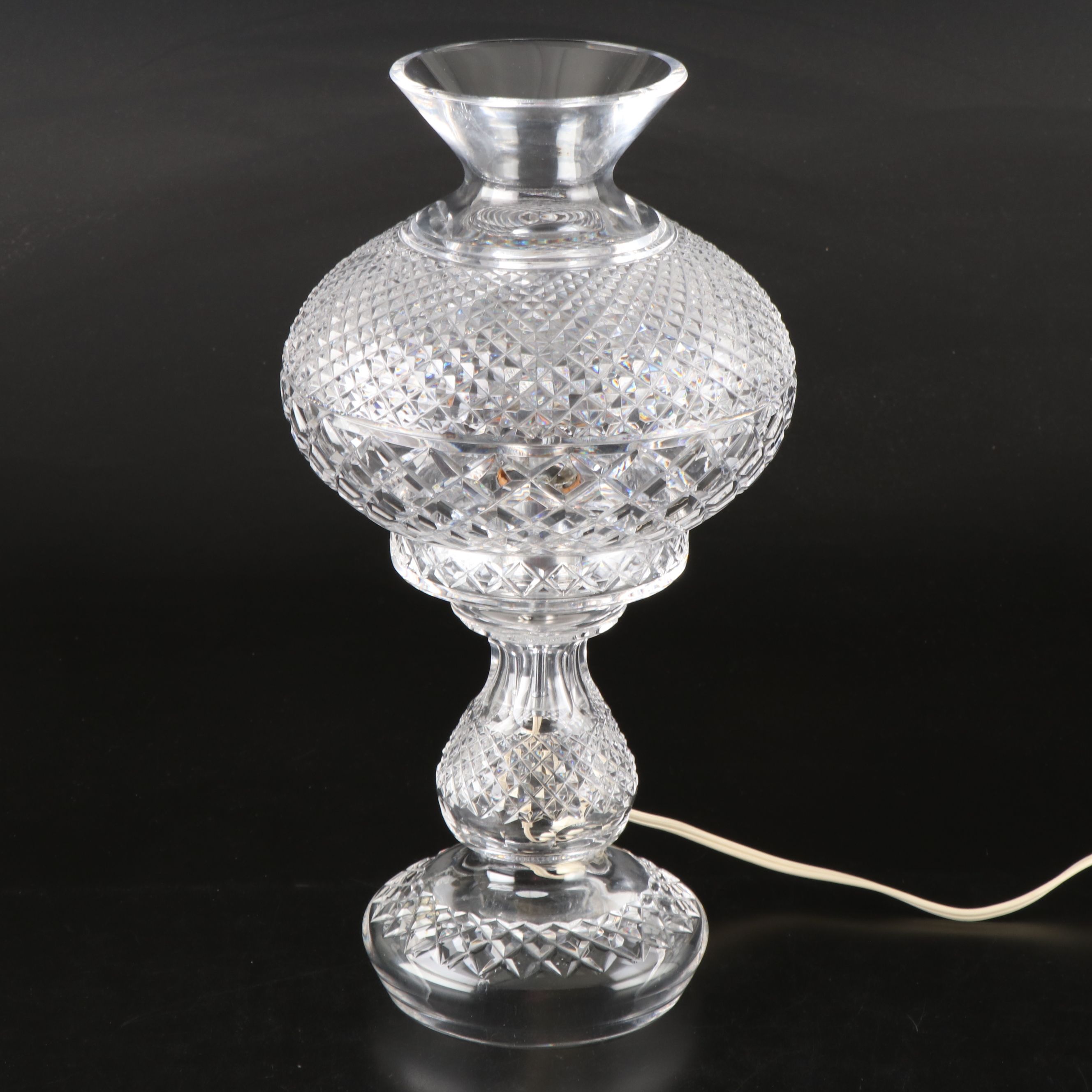 Waterford Crystal "Inishmaan" Electric Hurricane Lamp
