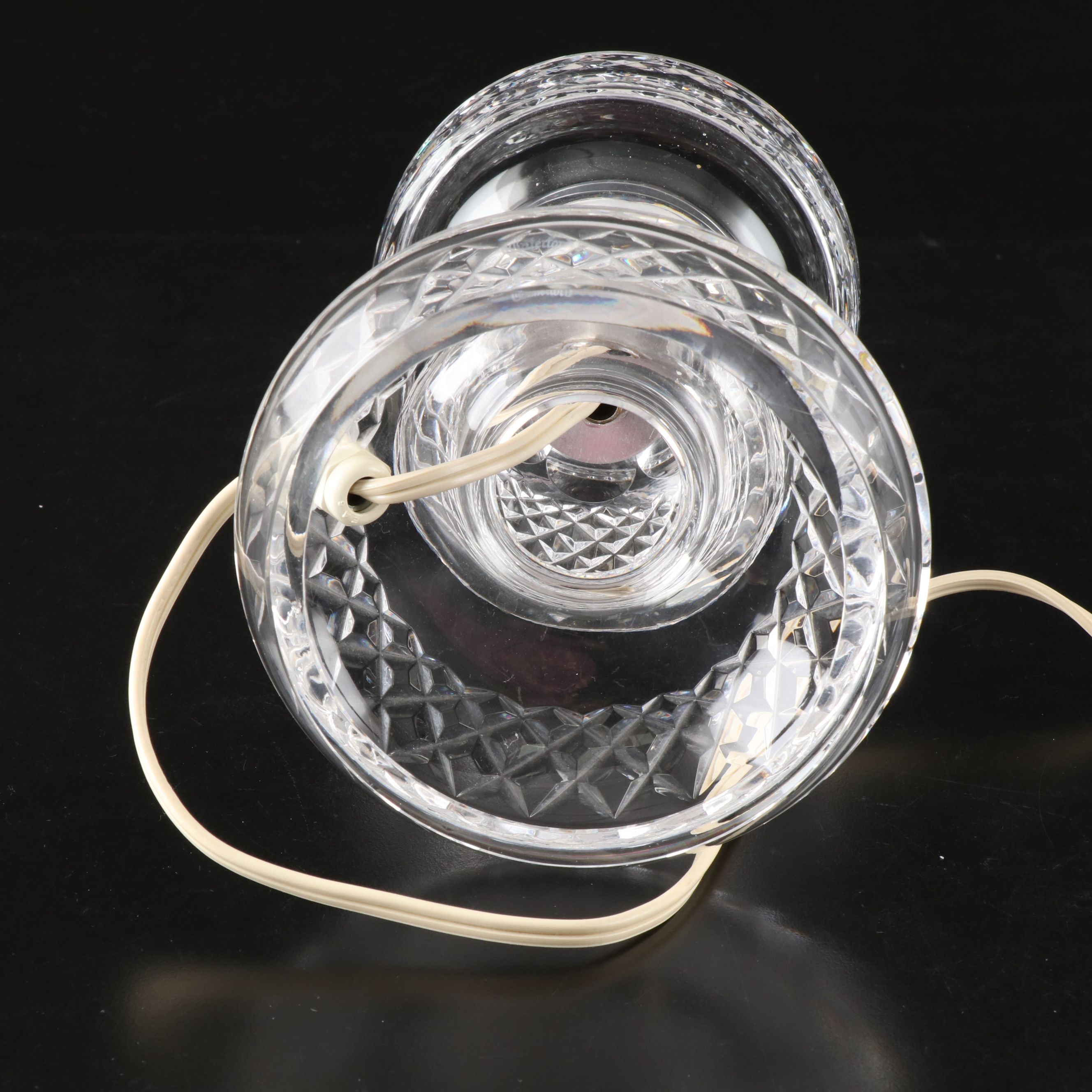 Waterford Crystal "Inishmaan" Electric Hurricane Lamp