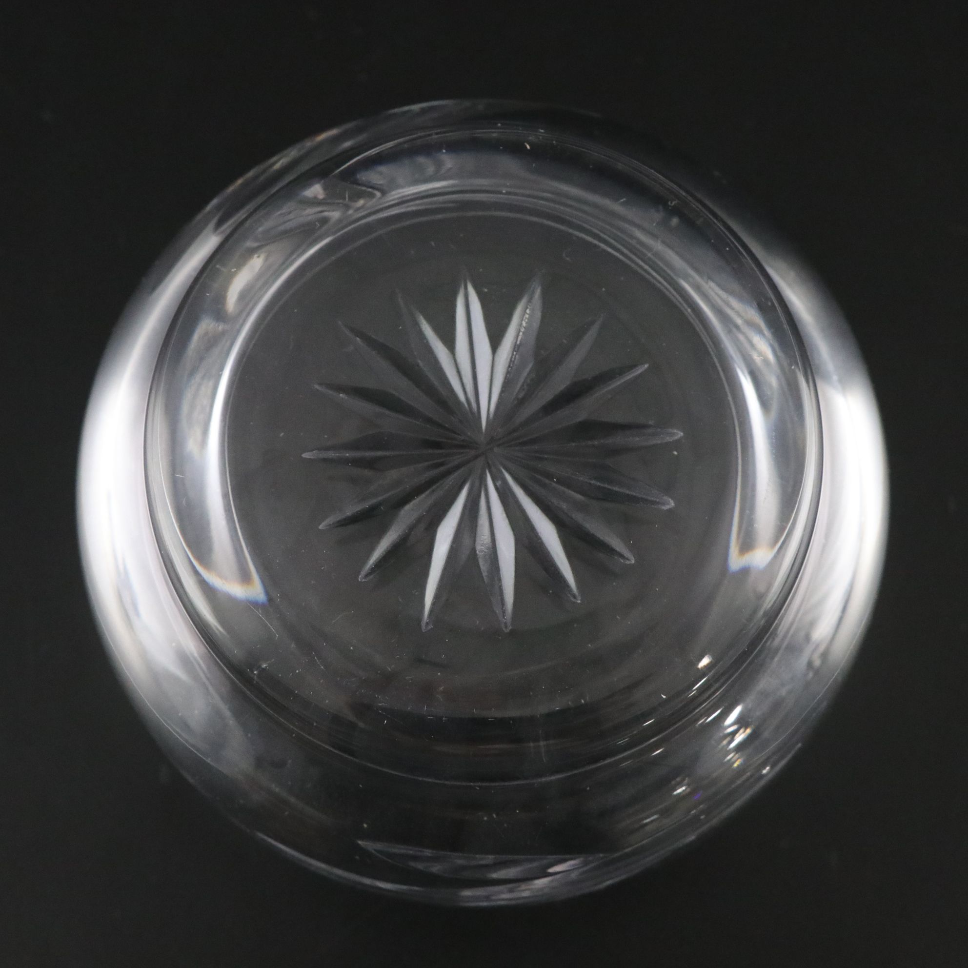 Asymmetric Cut Crystal Cylinder Mugs with Serving Bowl and Small Dish