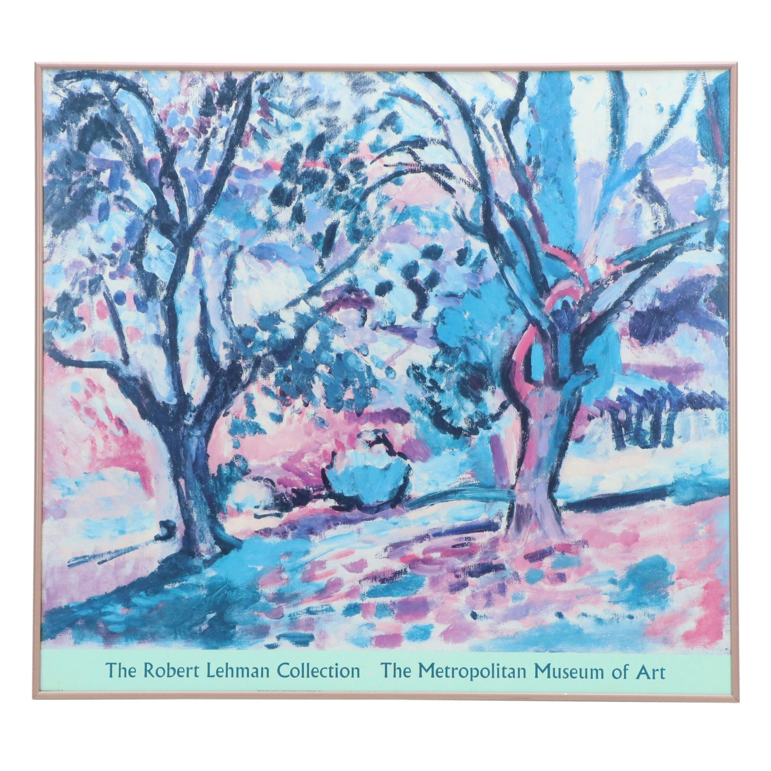 Offset Lithograph After Henri Matisse "Promenade Among the Olive Trees," 1987