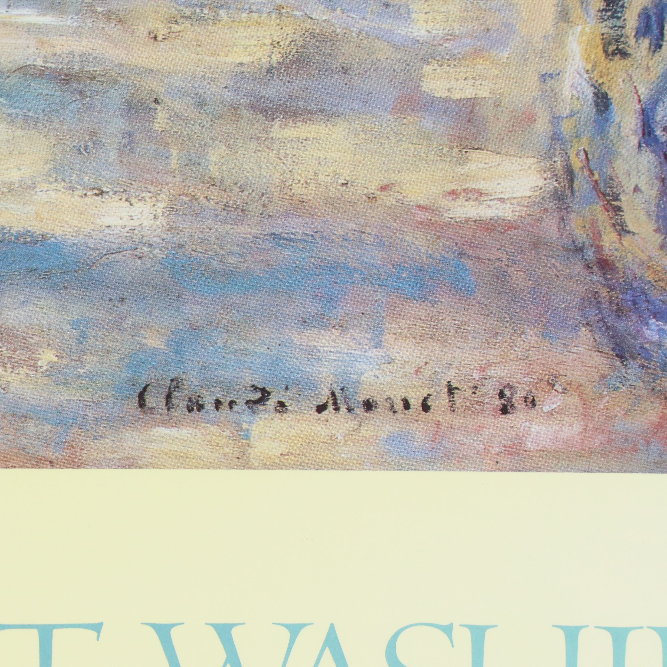 Offset Lithograph After Claude Monet "The Artist's Garden at Vétheuil," 1989