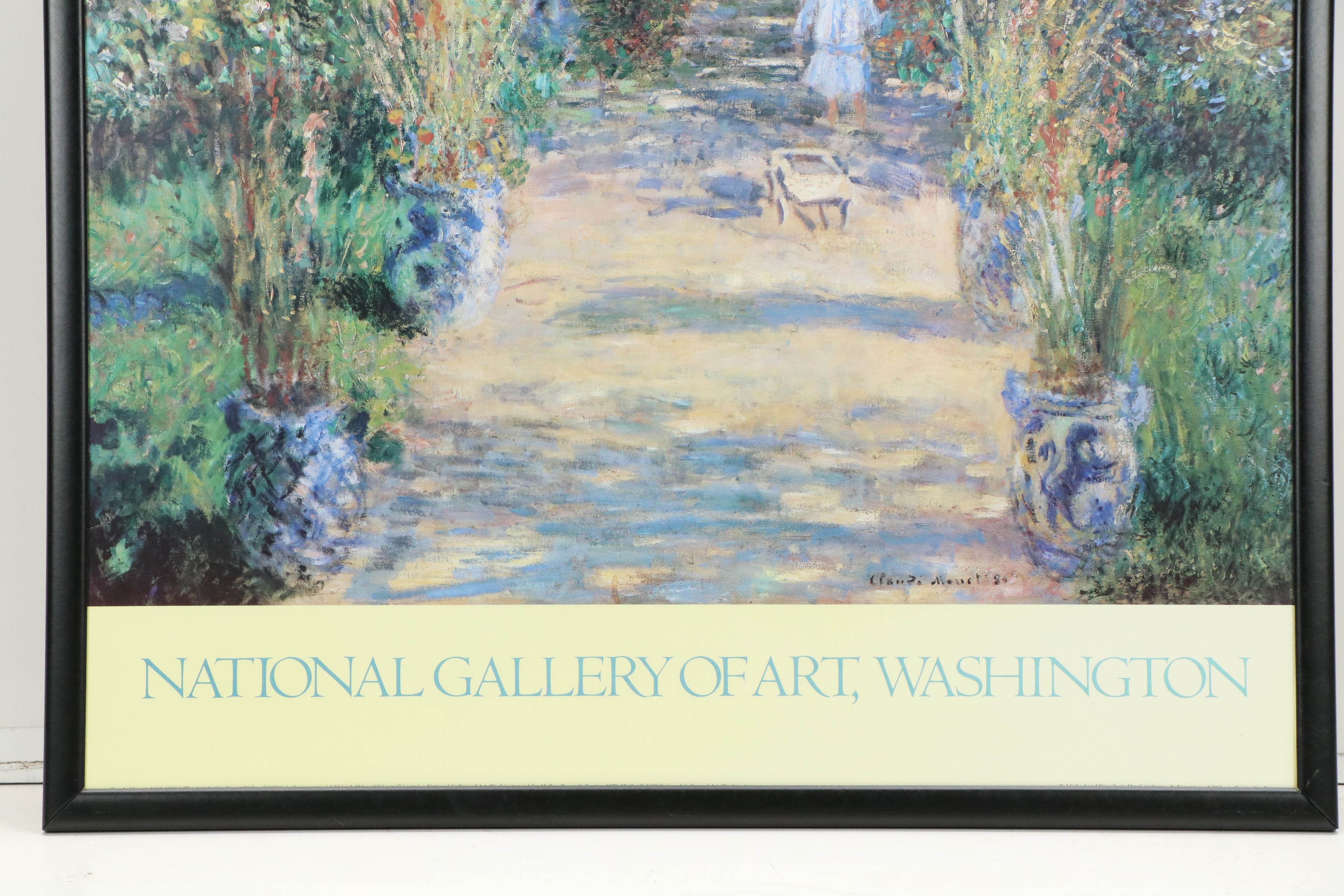Offset Lithograph After Claude Monet "The Artist's Garden at Vétheuil," 1989