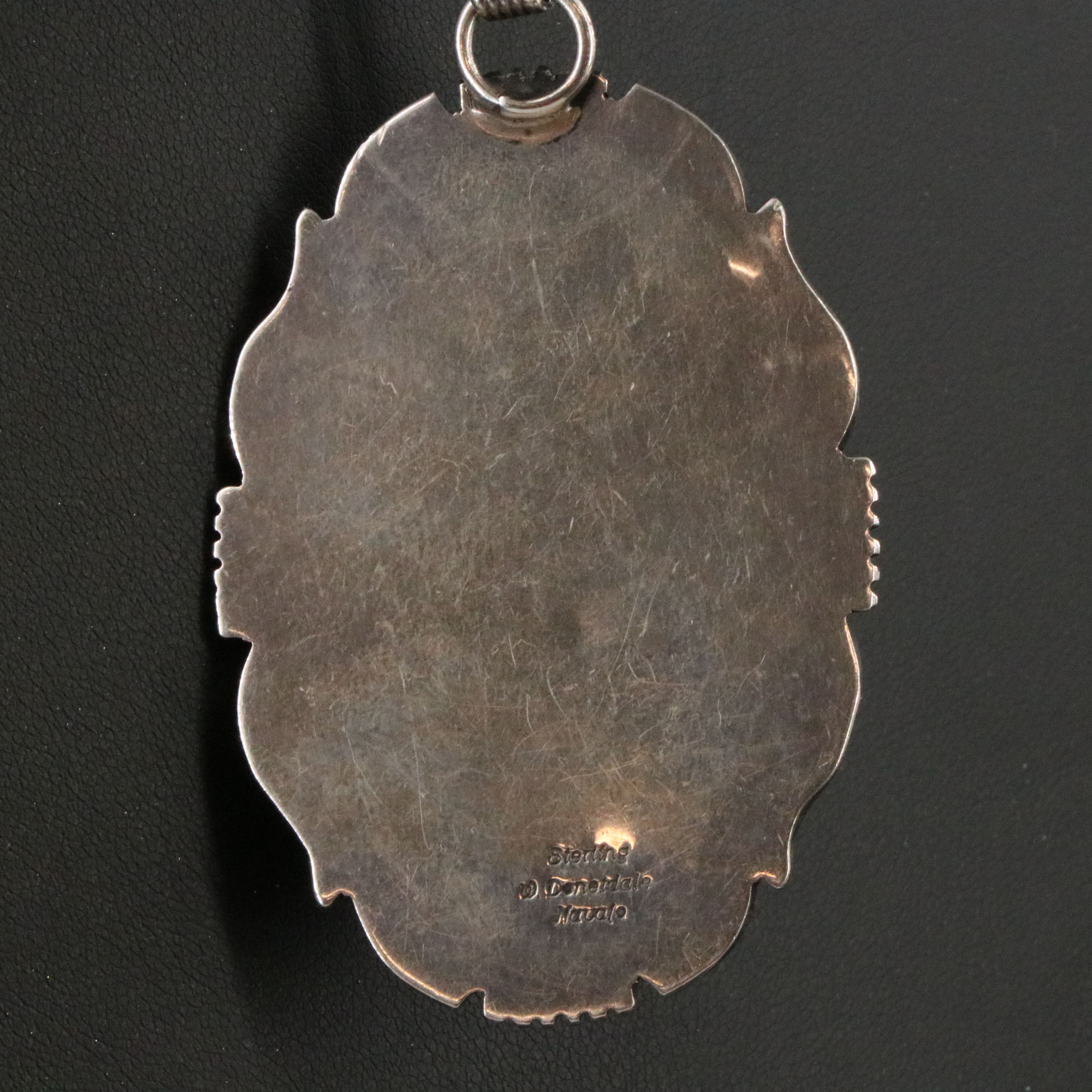 Will Denetdale Navajo Sterling Turquoise Necklace