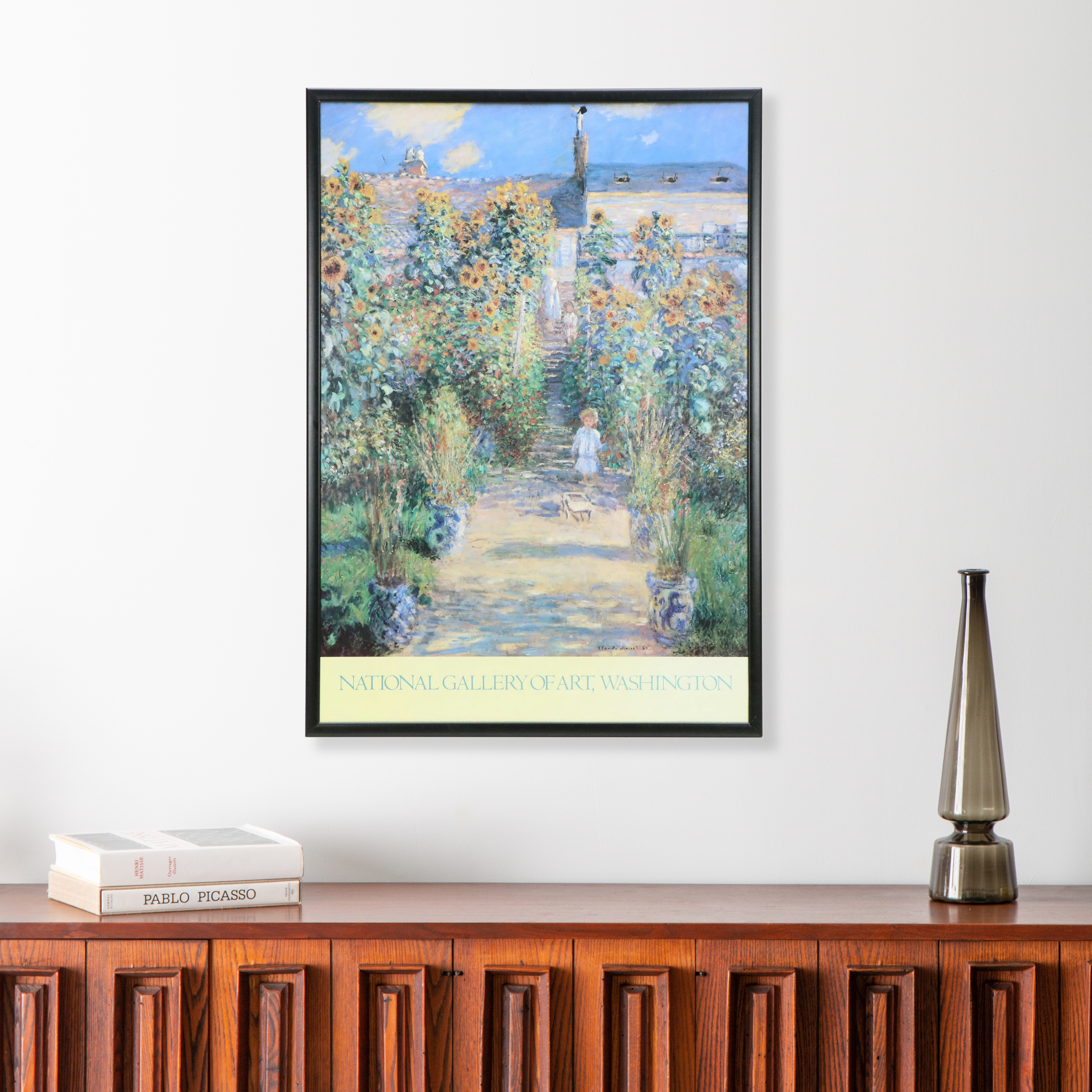 Offset Lithograph After Claude Monet "The Artist's Garden at Vétheuil," 1989