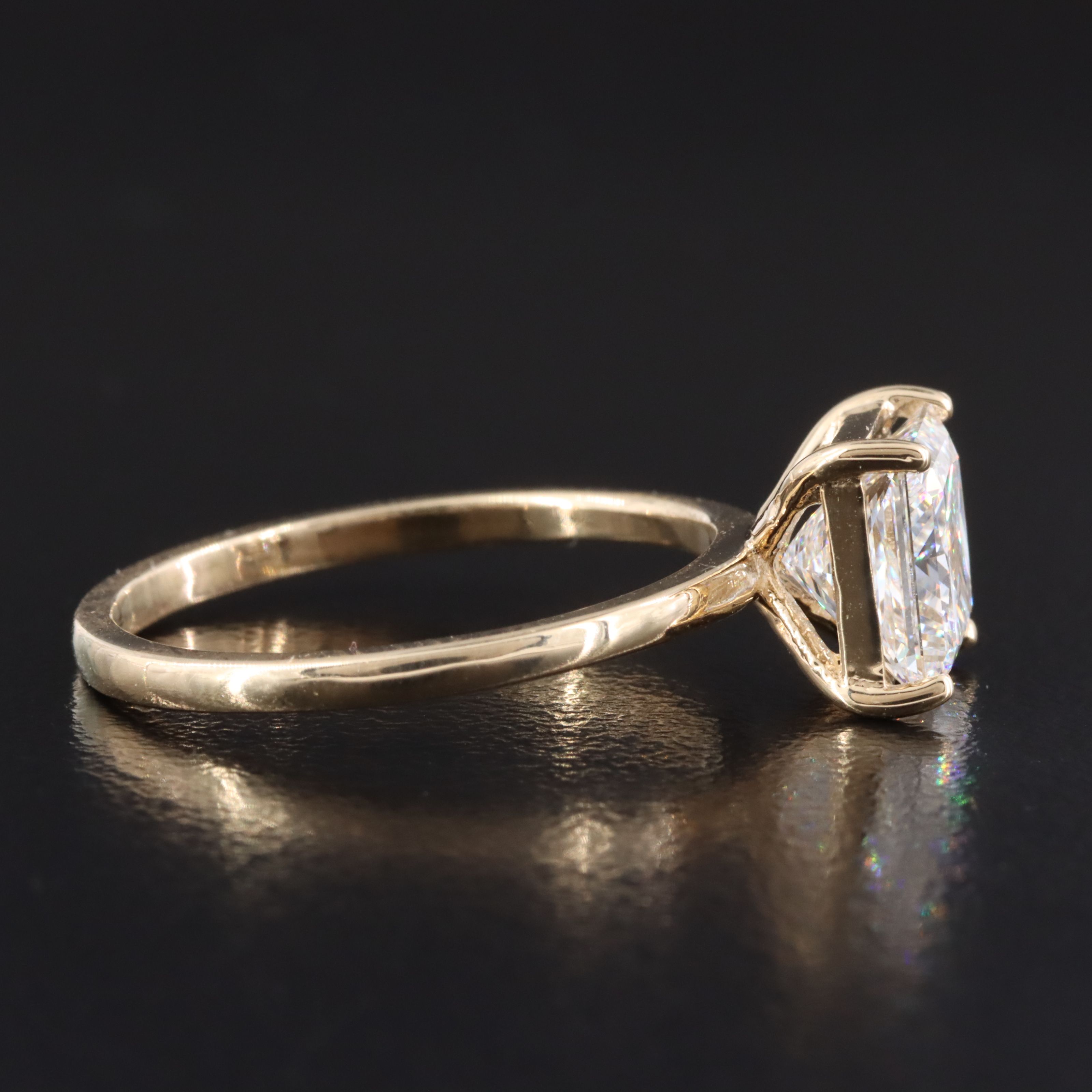 14K 2.03 CT Lab Grown Diamond Solitaire Ring with IGI Report