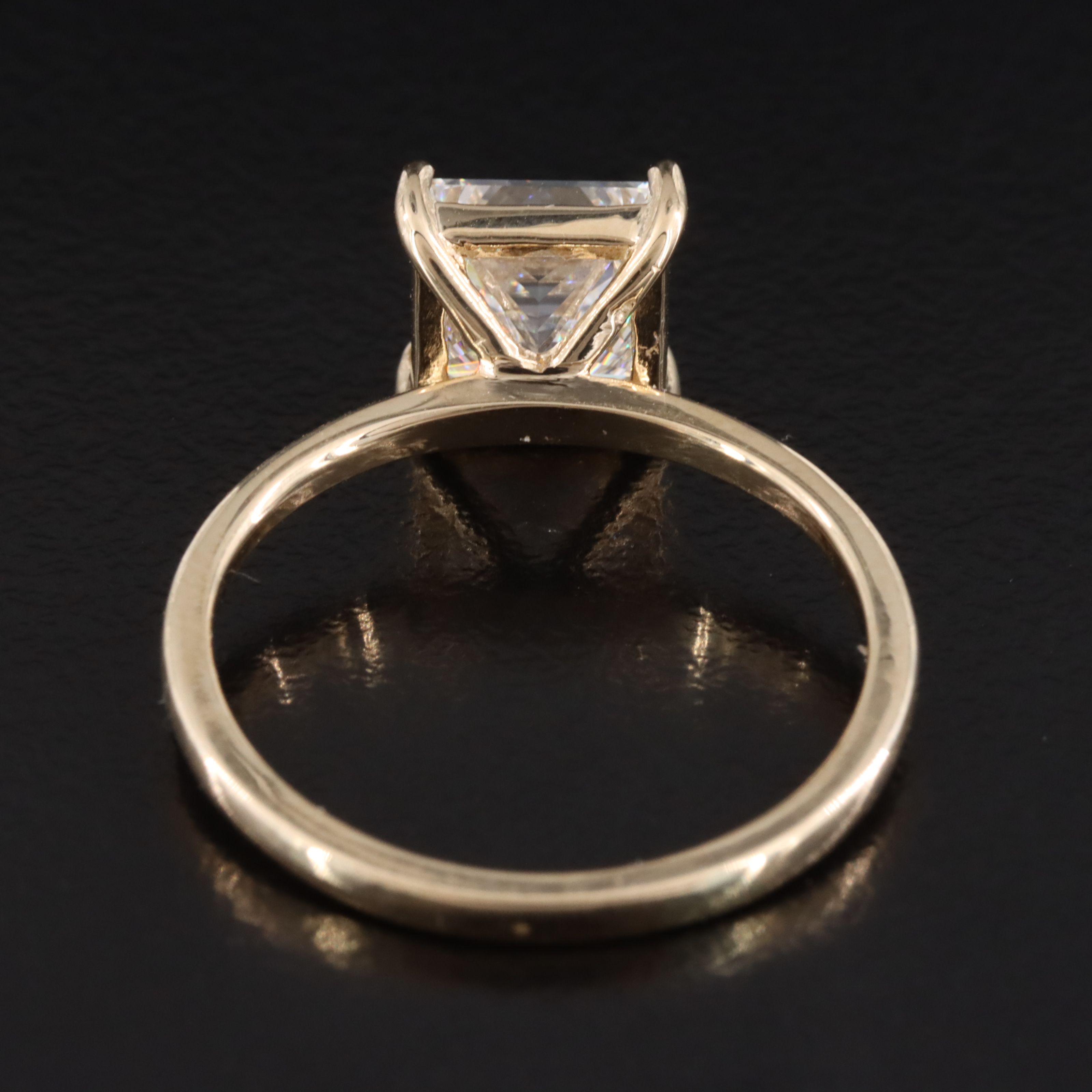 14K 2.03 CT Lab Grown Diamond Solitaire Ring with IGI Report