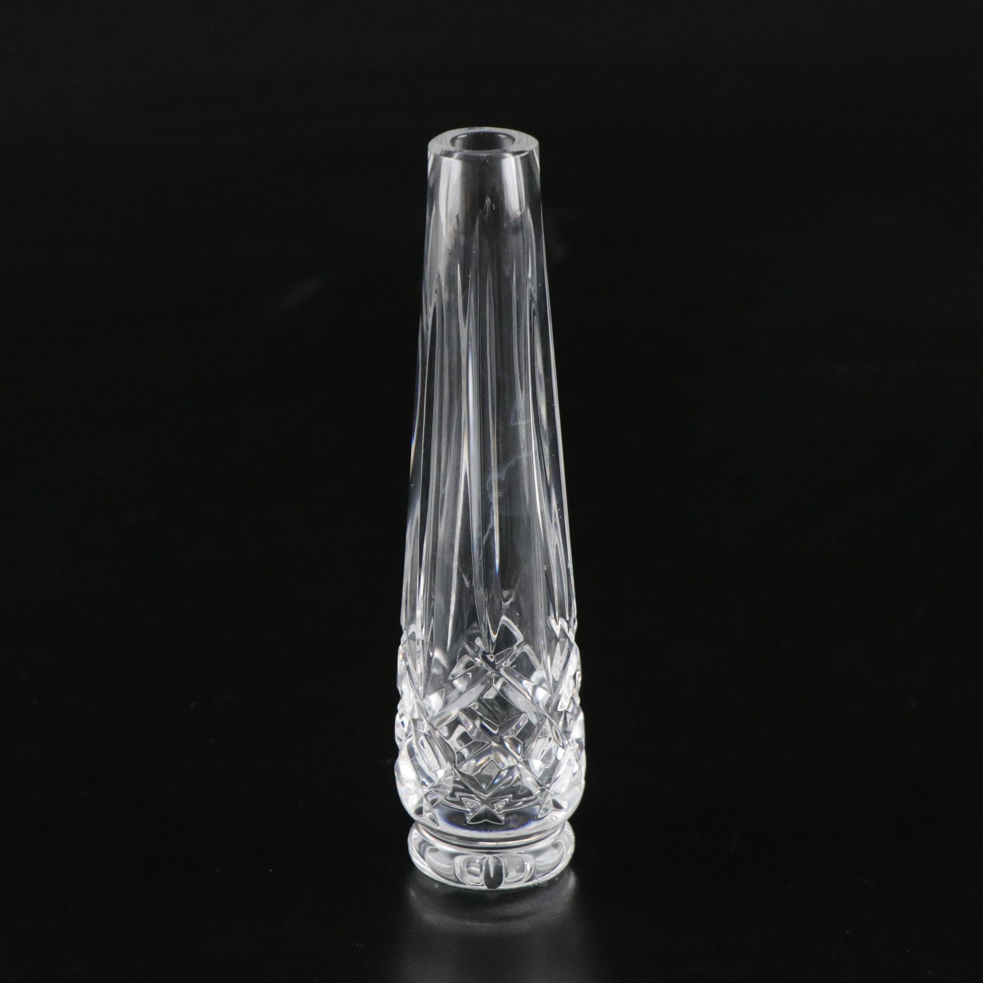 Waterford Cut Crystal Bud Vase and Sea Shell Vanity Tray