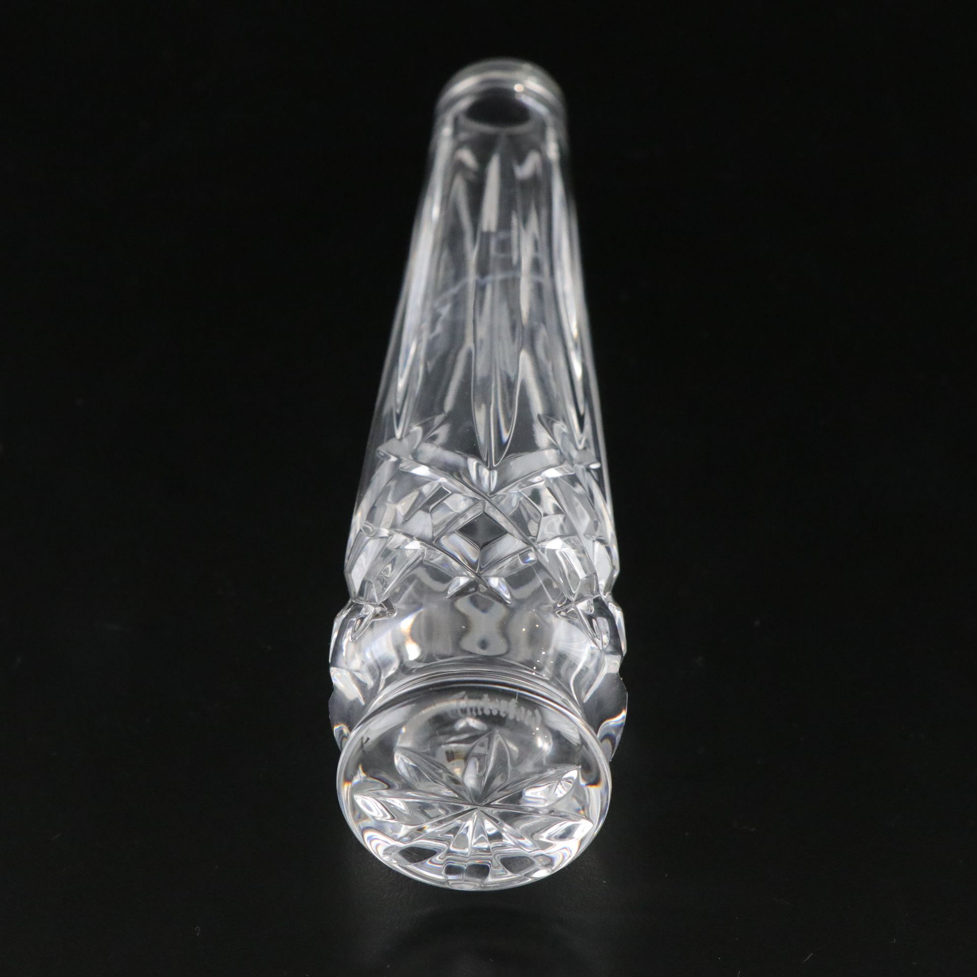 Waterford Cut Crystal Bud Vase and Sea Shell Vanity Tray