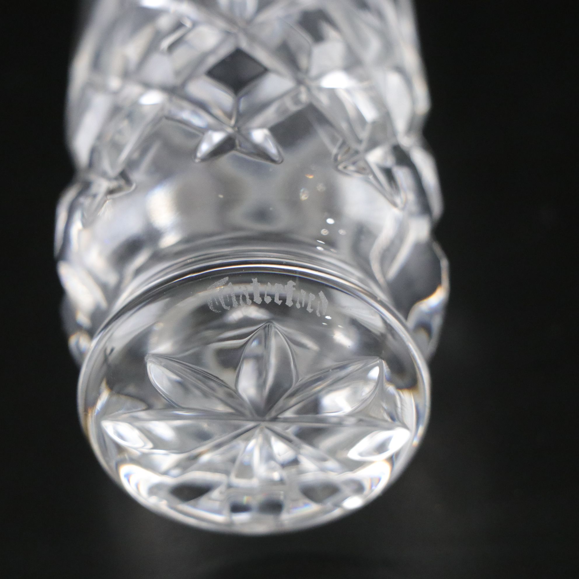 Waterford Cut Crystal Bud Vase and Sea Shell Vanity Tray