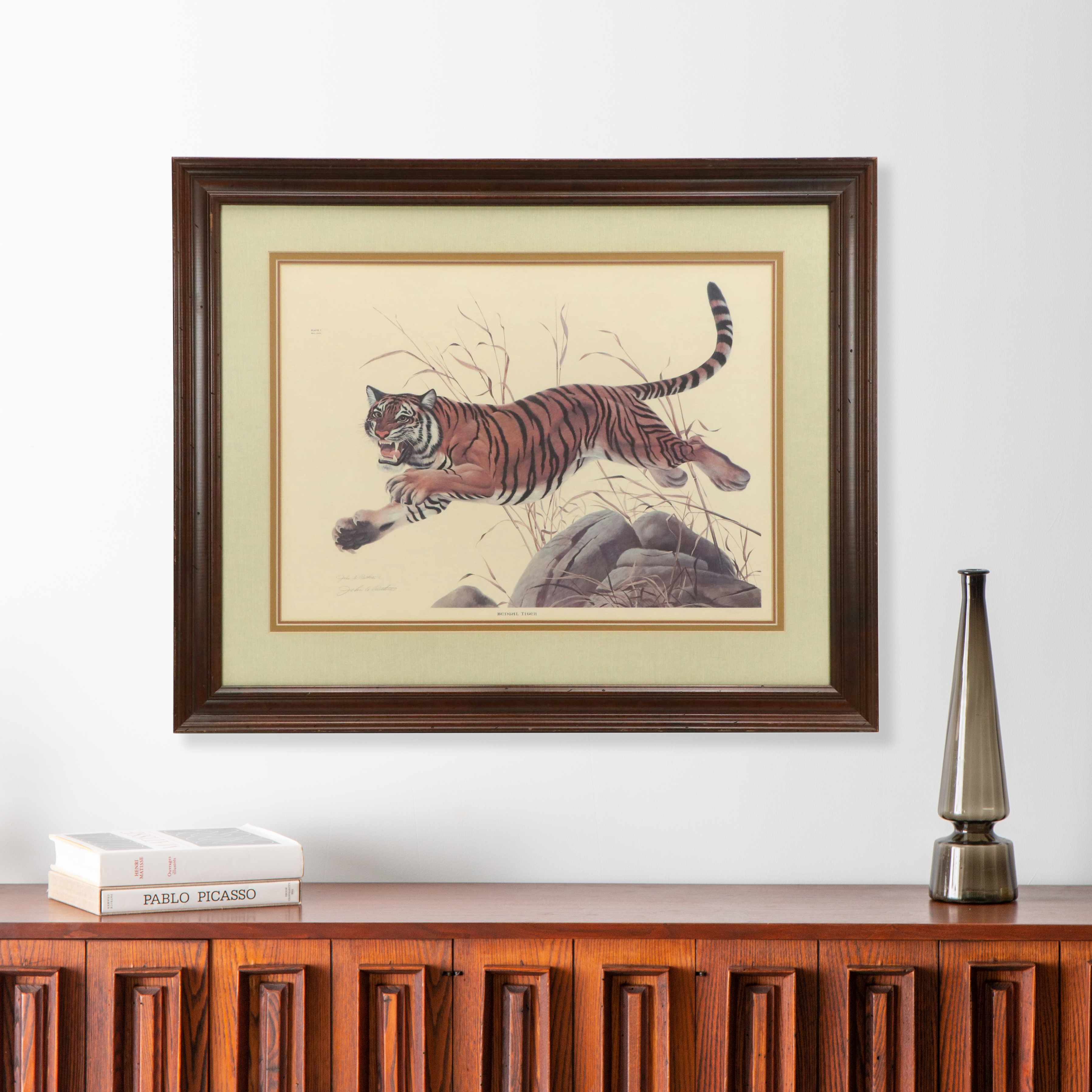 John Ruthven Offset Lithograph "Bengal Tiger," 1968