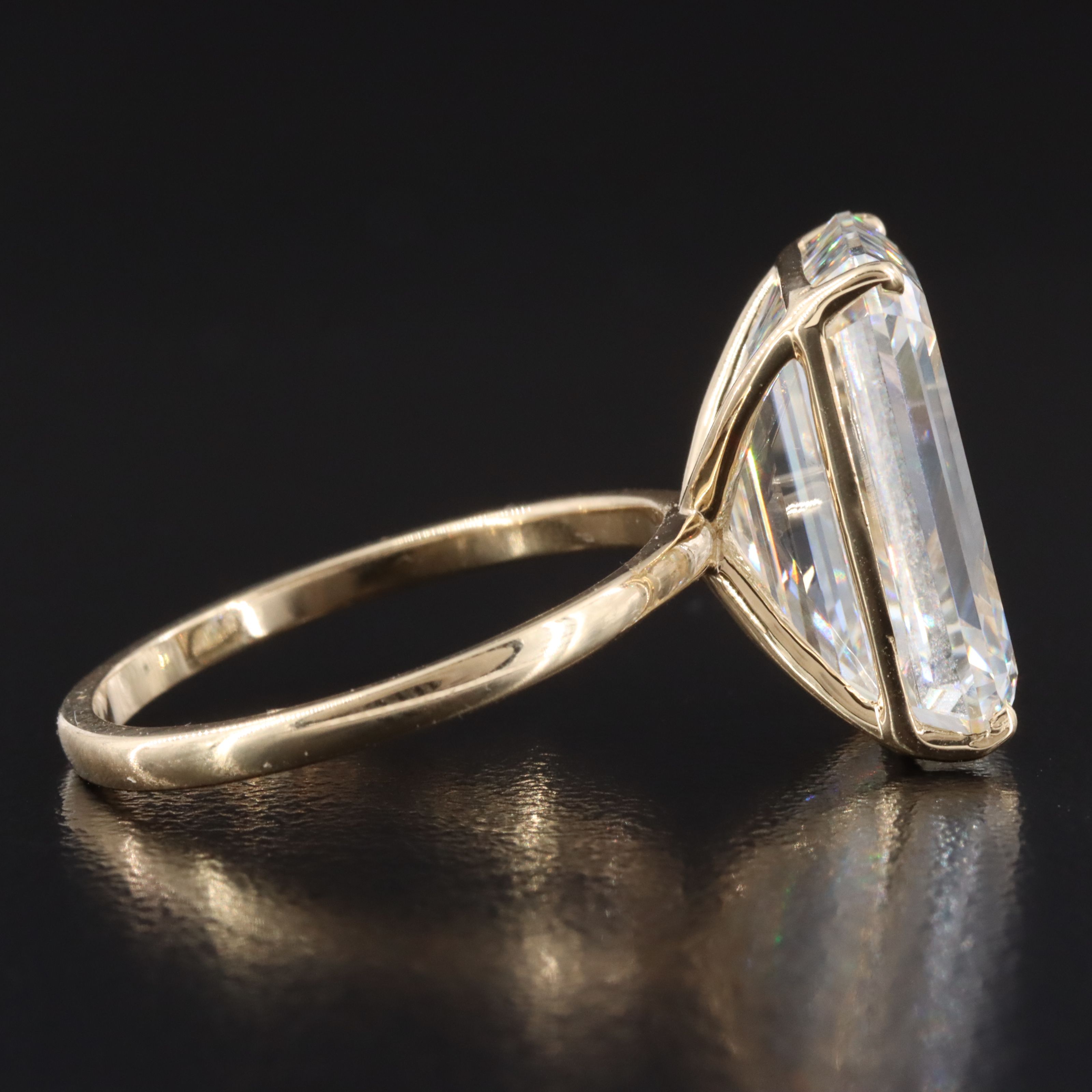 14K 12.52 CT Lab Grown Diamond Solitaire Ring with IGI Report