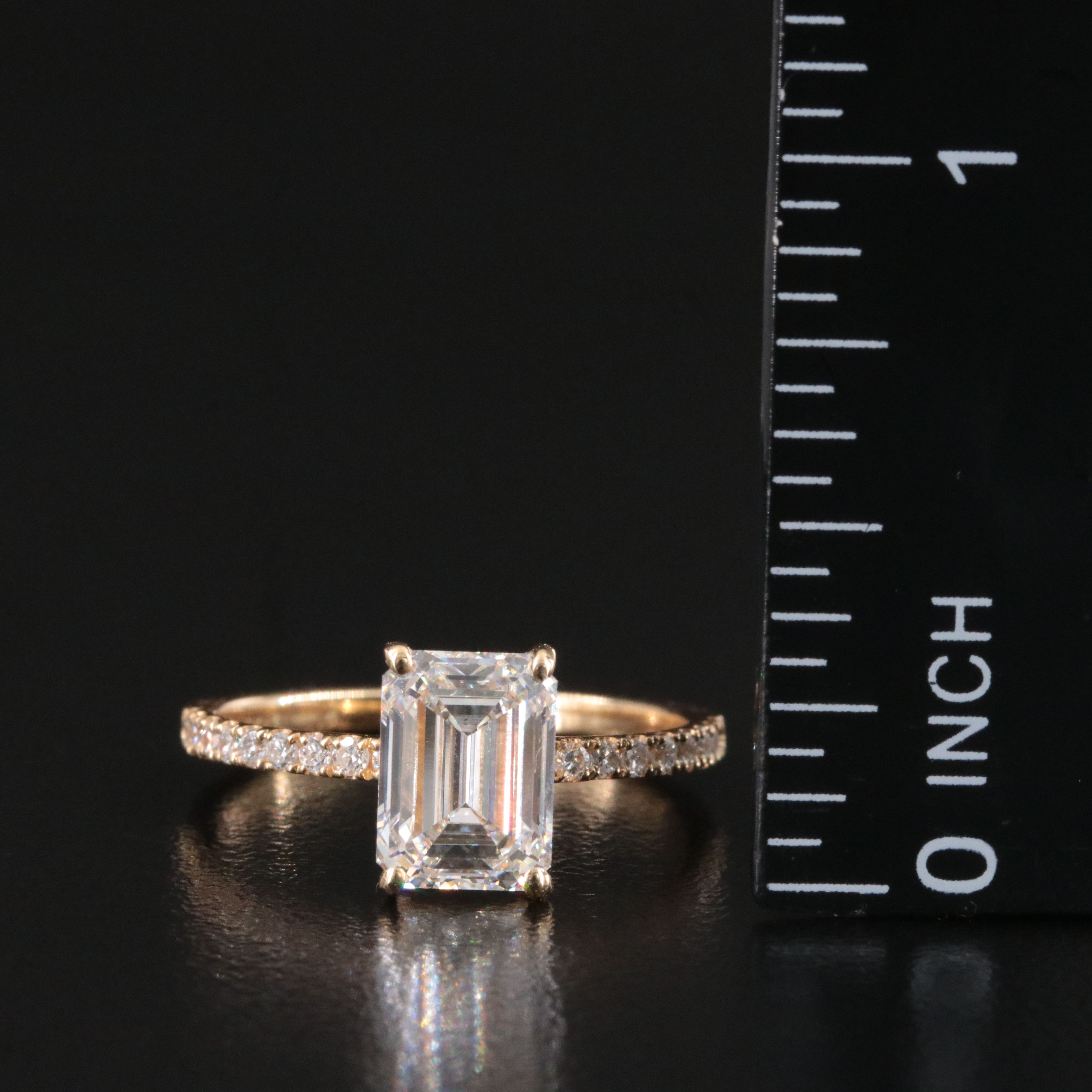 18K 2.28 CTW Lab Grown Diamond Ring with IGI Report