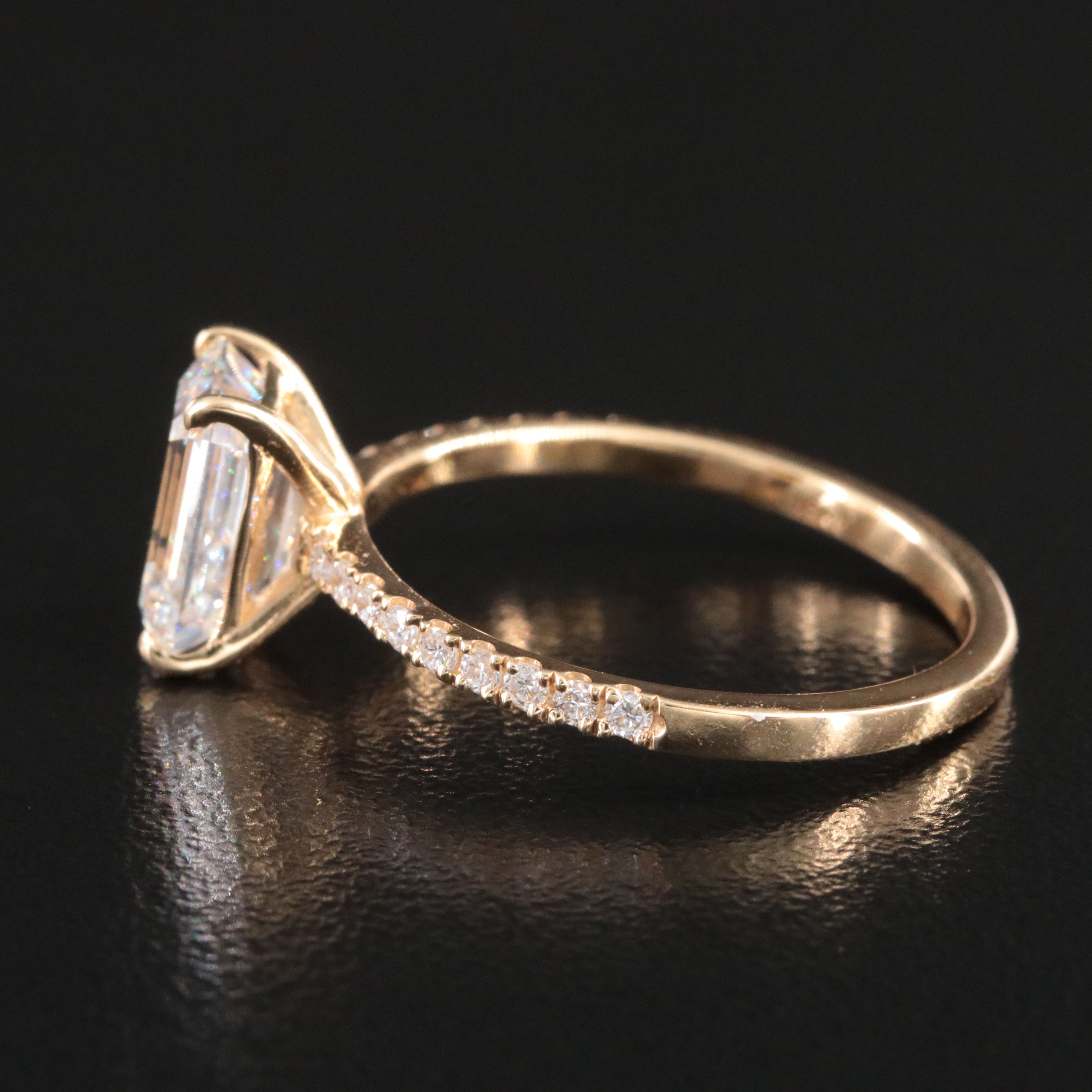 18K 2.28 CTW Lab Grown Diamond Ring with IGI Report