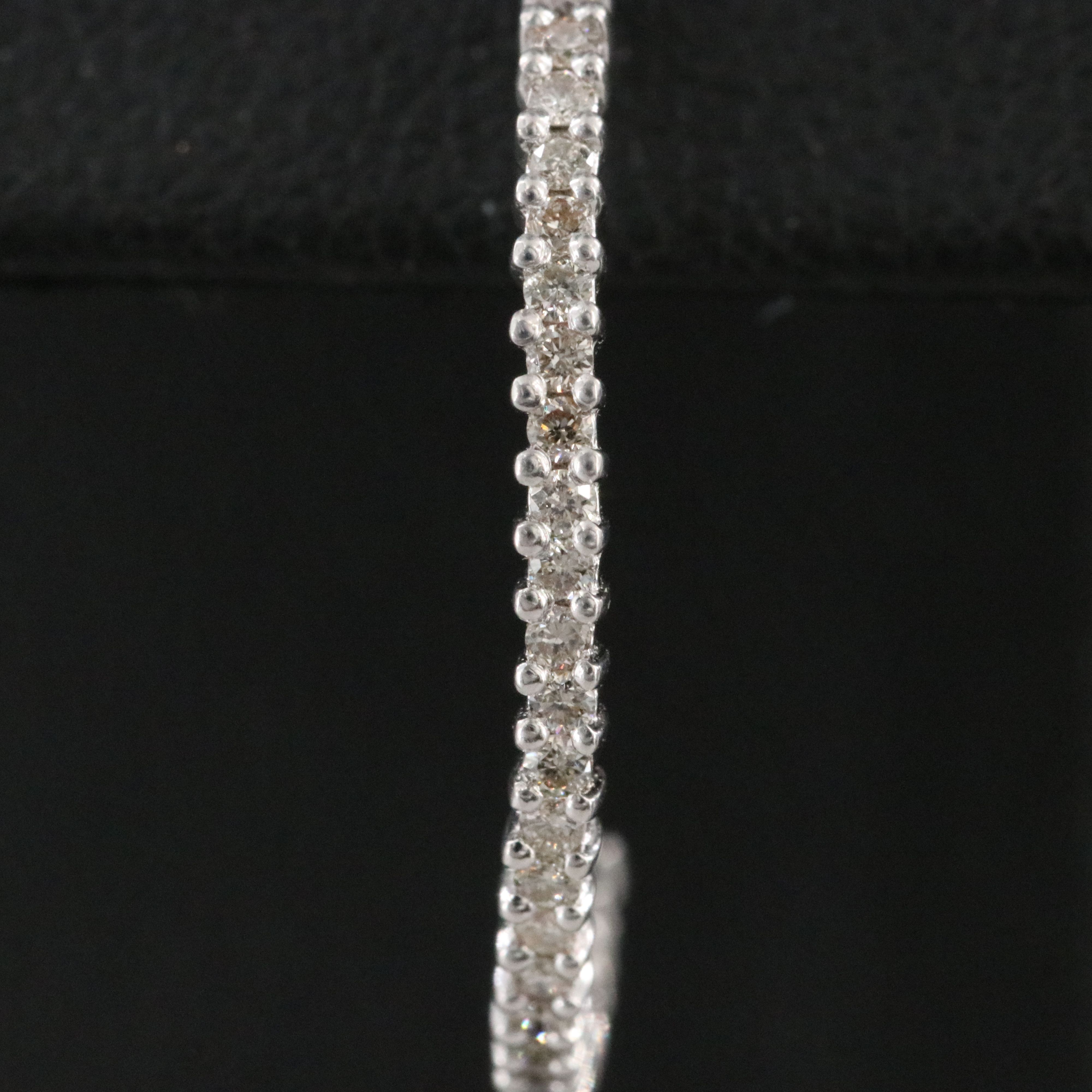 14K 0.45 CTW Diamond Half Hoop Earrings
