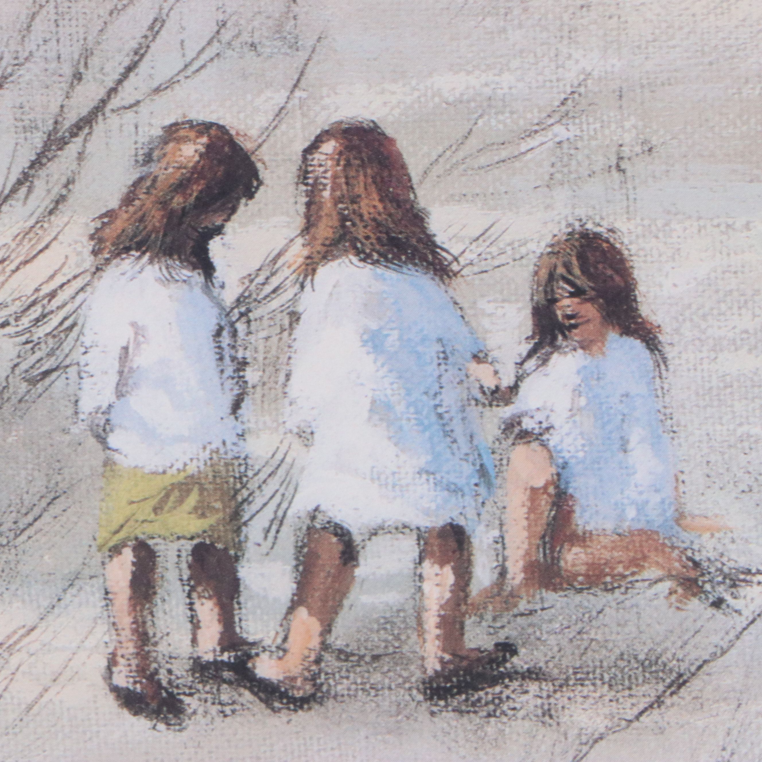 Robert Fabe Offset Lithograph "Beach House," Late 20th Century