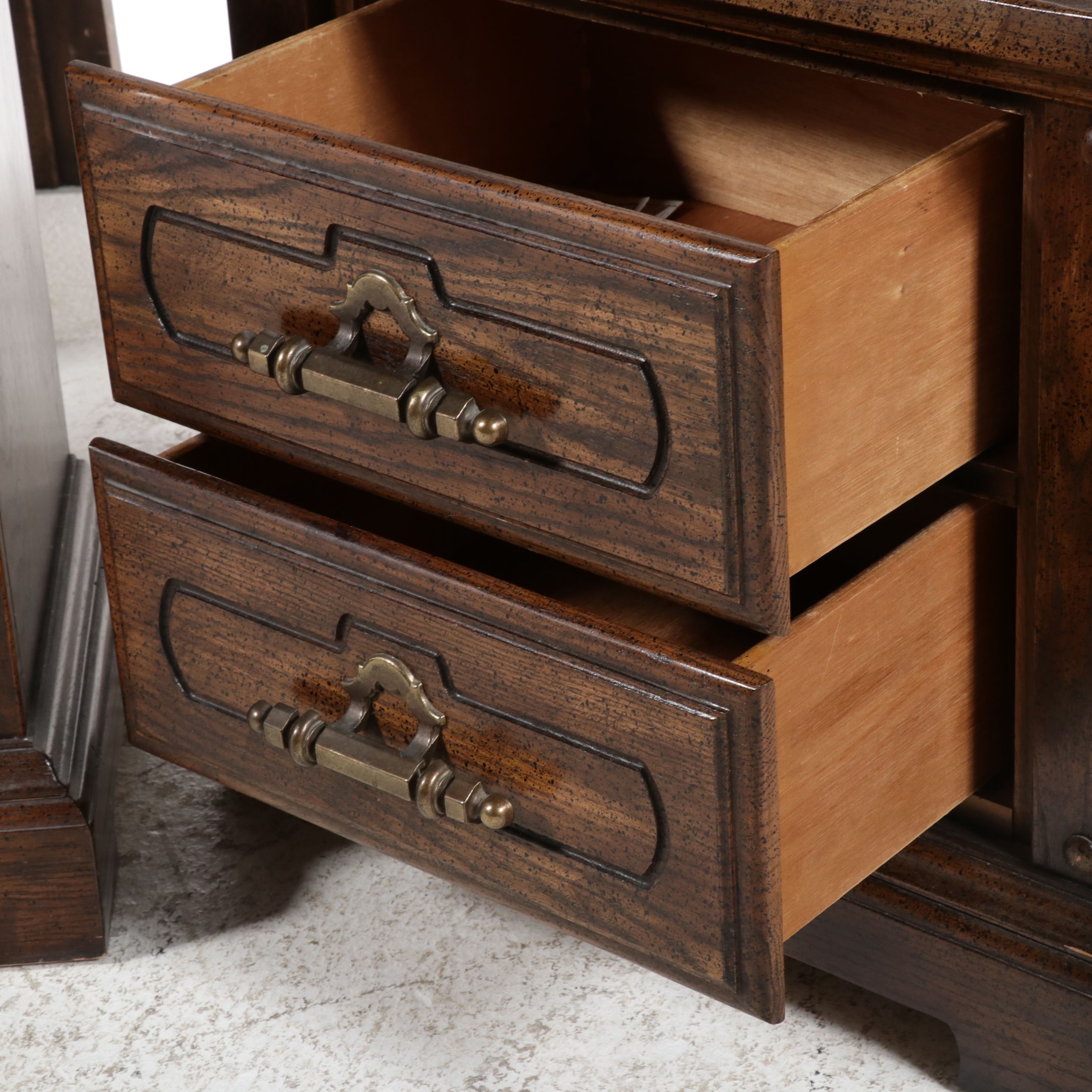 American of Martinsville Brutalist Style Bedroom Suite, Late 20th C.