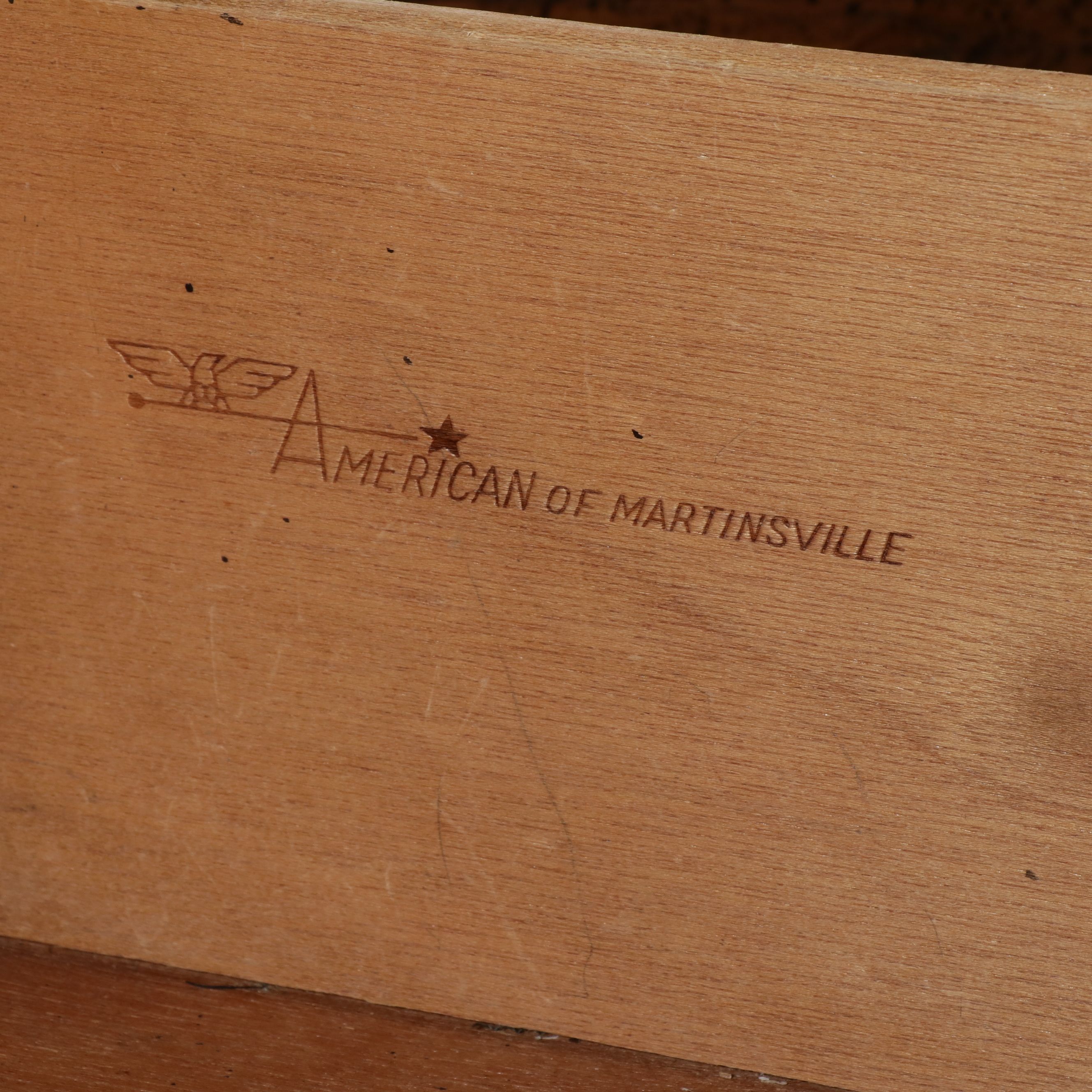 American of Martinsville Brutalist Style Bedroom Suite, Late 20th C.