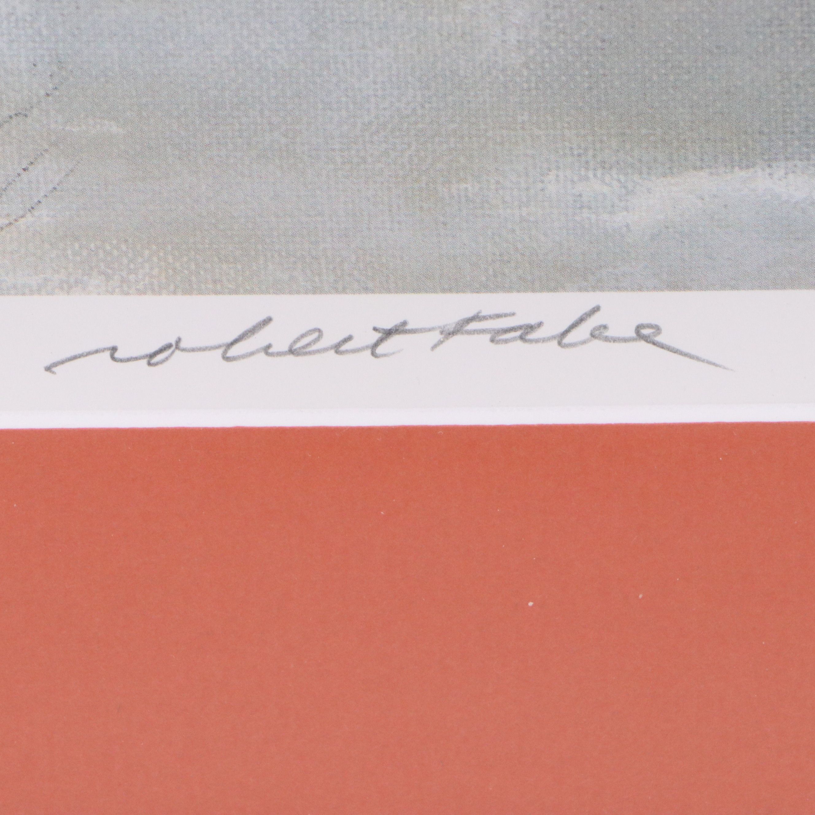 Robert Fabe Offset Lithograph "Beach House," Late 20th Century