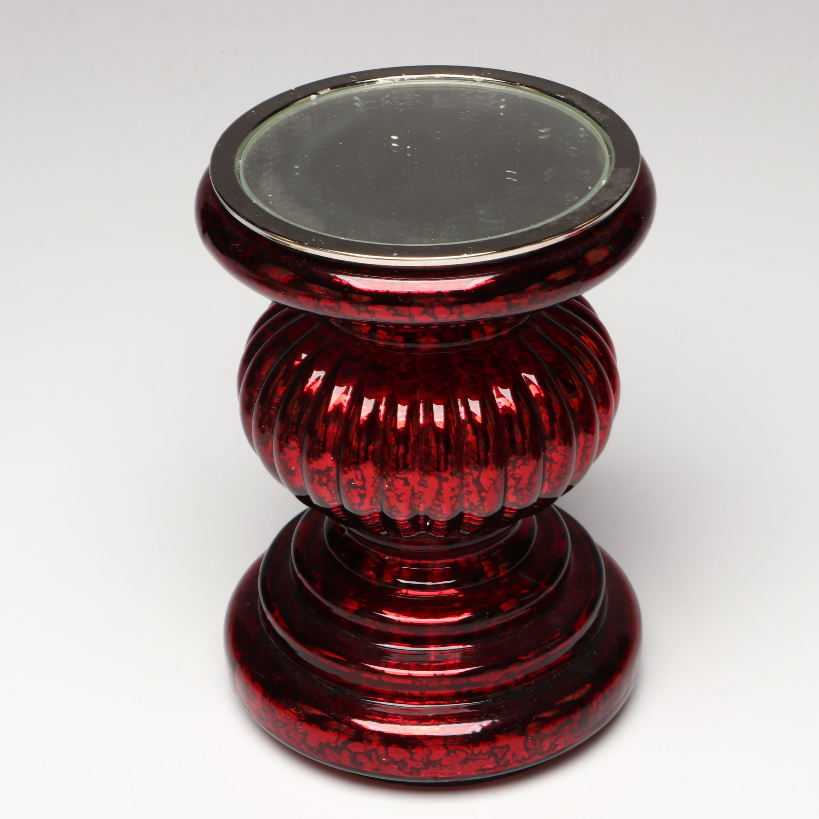 Luminara Glittered Snowflake Candles with Other Mercury Glass Candle Holders