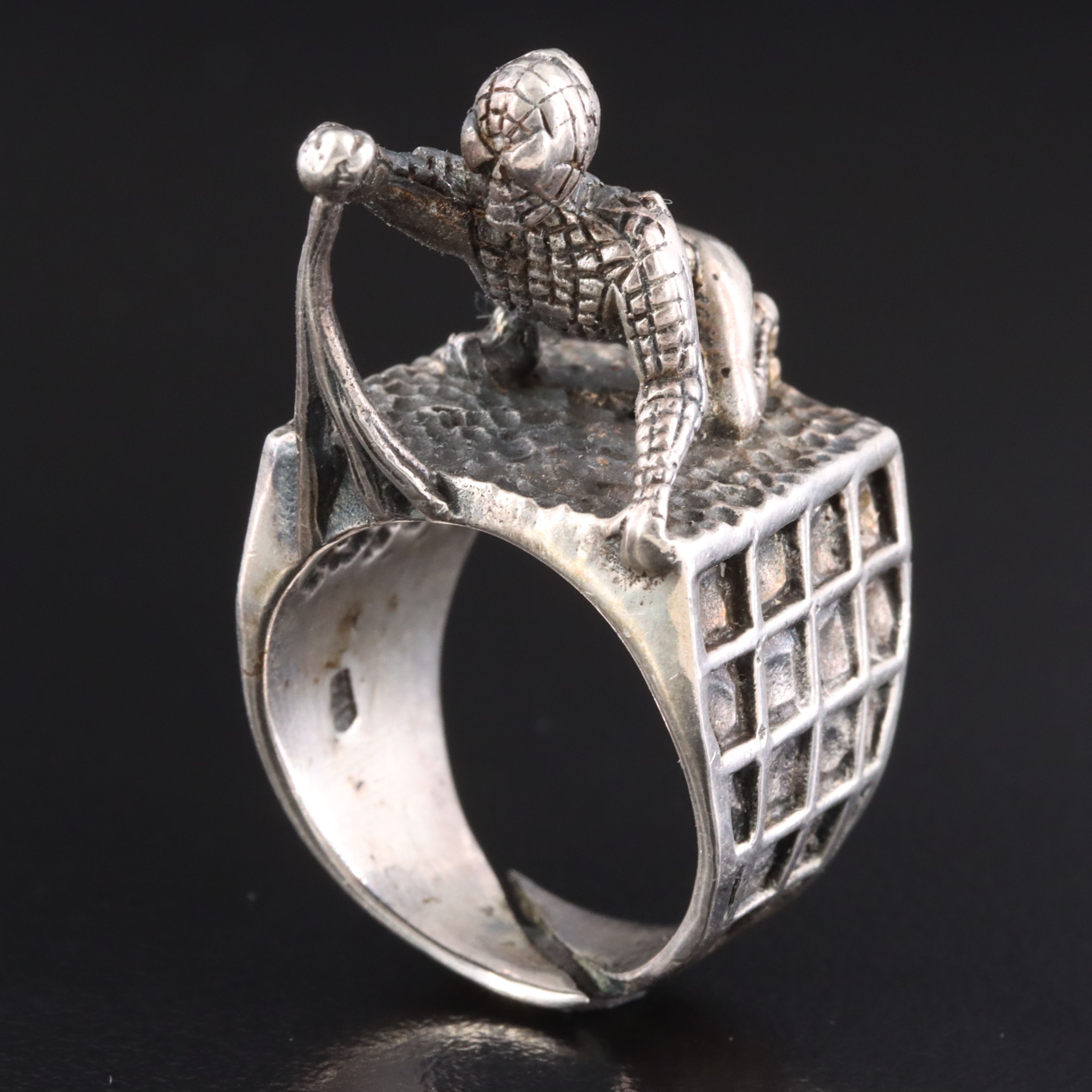 Sterling Web-Slinging Hero Ring