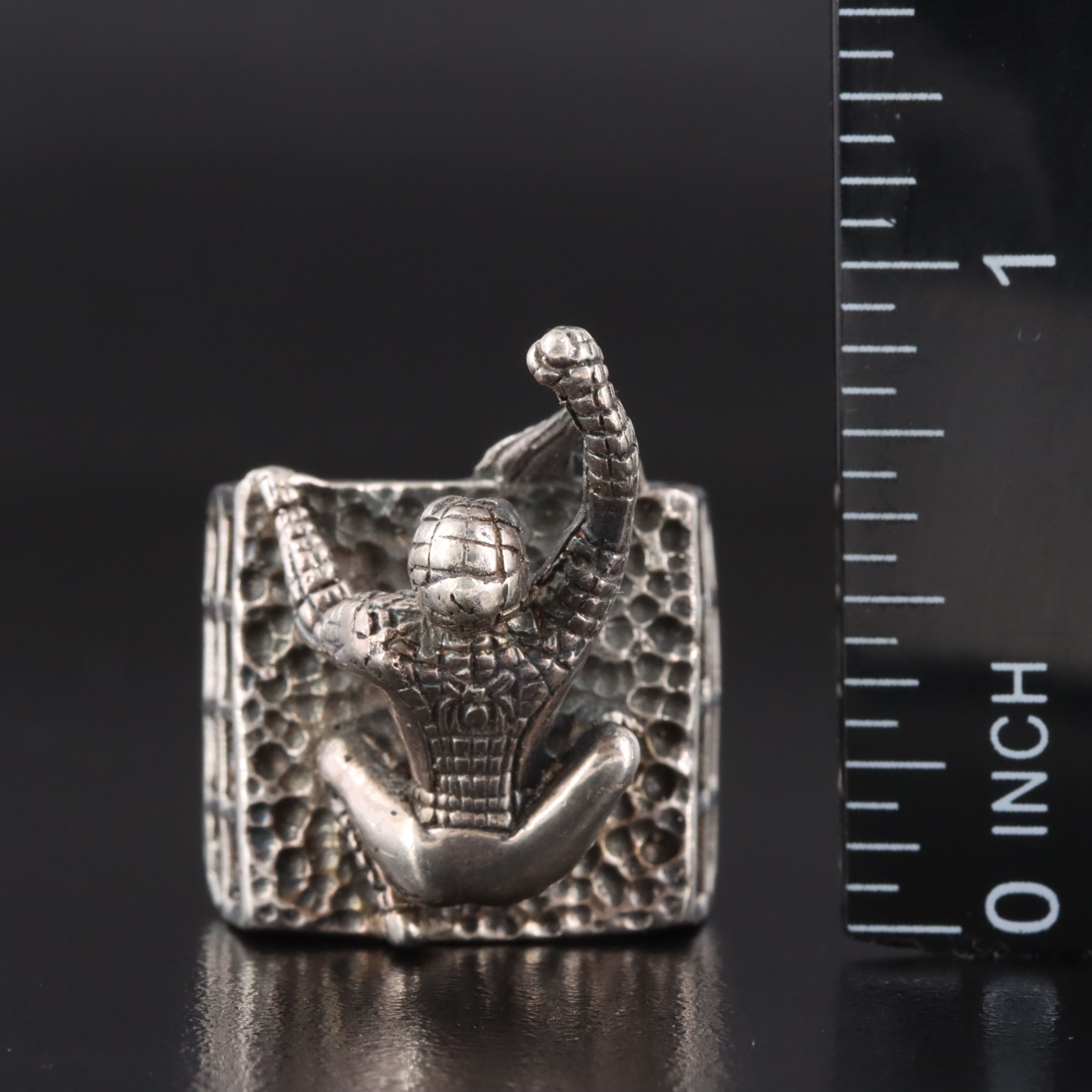 Sterling Web-Slinging Hero Ring