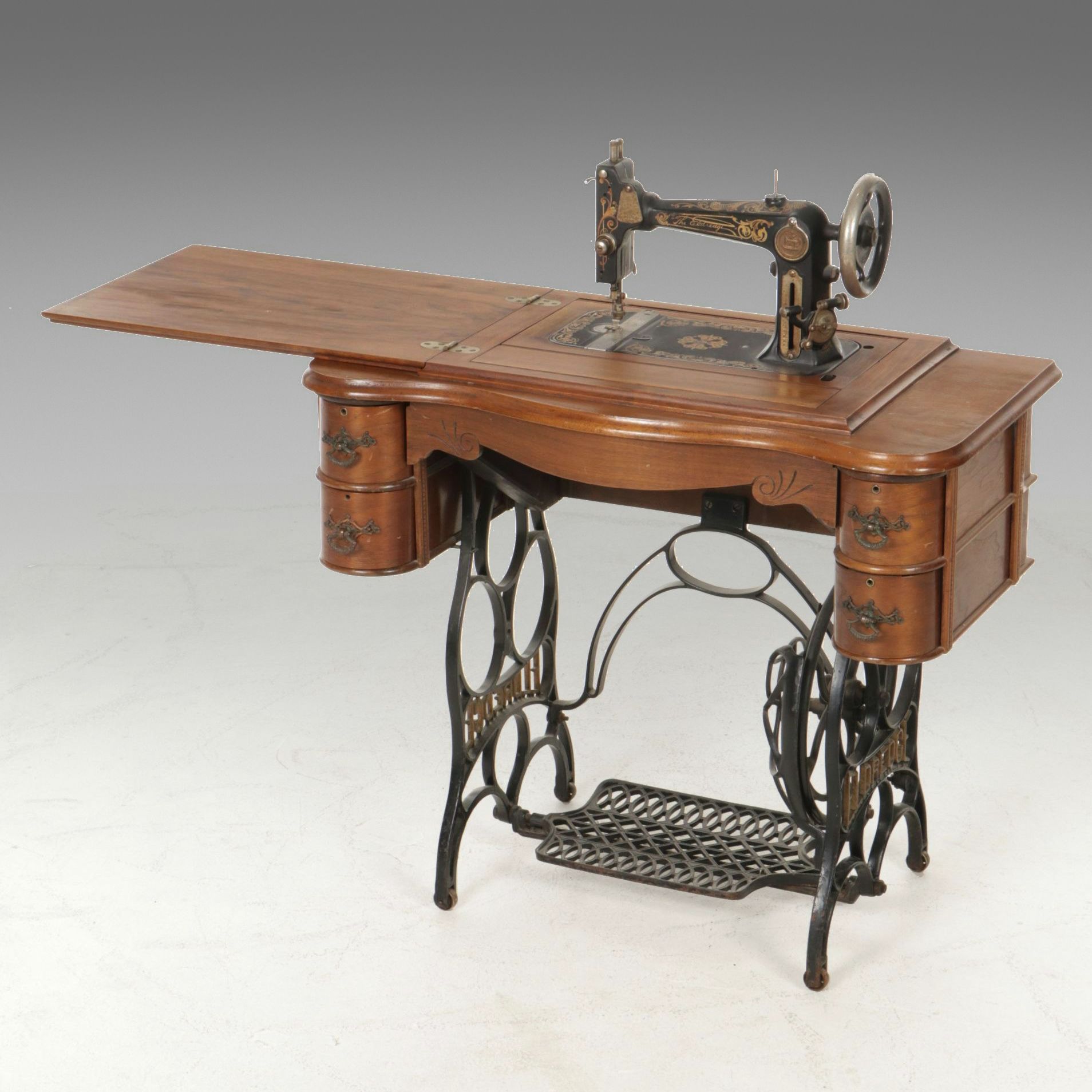 Eldredge "B" Treadle Sewing Machine, Late 19th to Early 20th Century