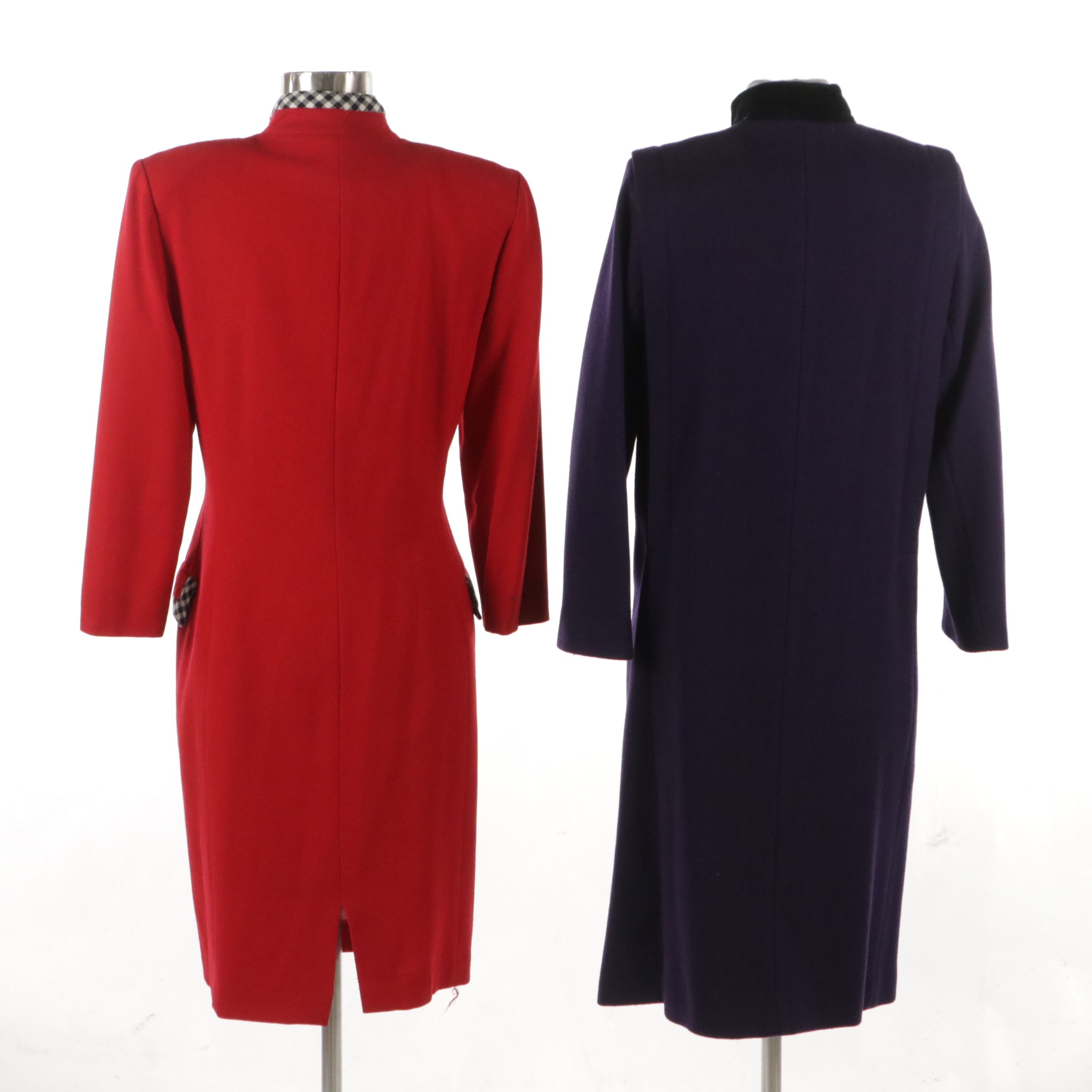 Chetta B Wool Dress and J.G. Hook Double-Breasted Coat