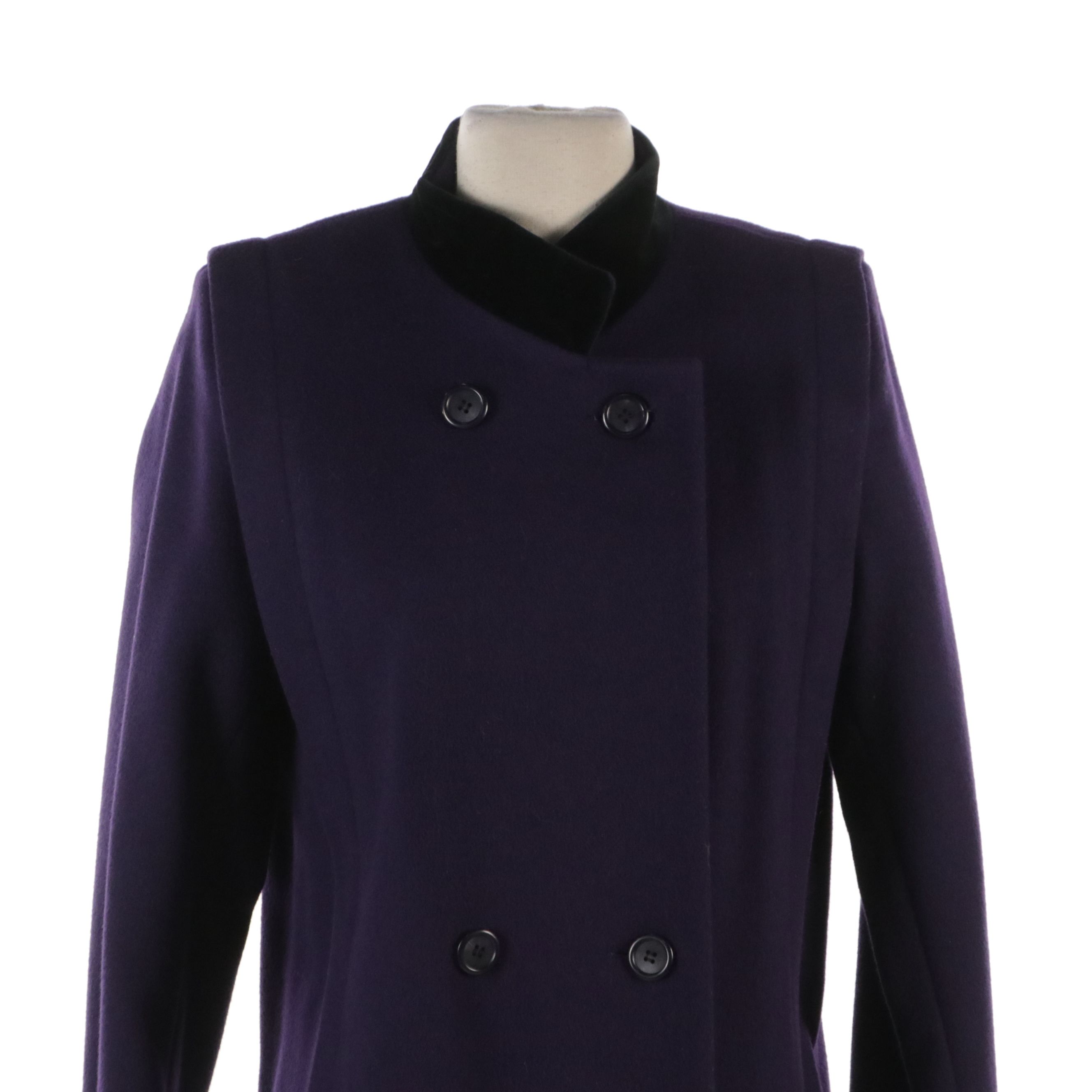 Chetta B Wool Dress and J.G. Hook Double-Breasted Coat