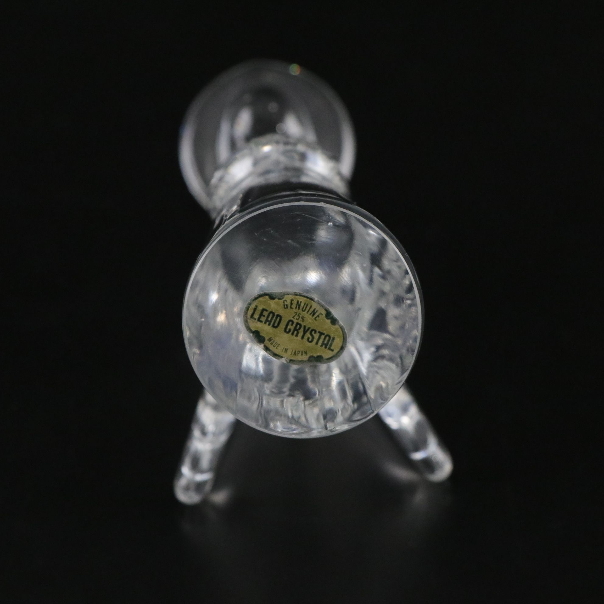 Angel Motif Crystal Figurine and Metal Candlestick Holders with Bells