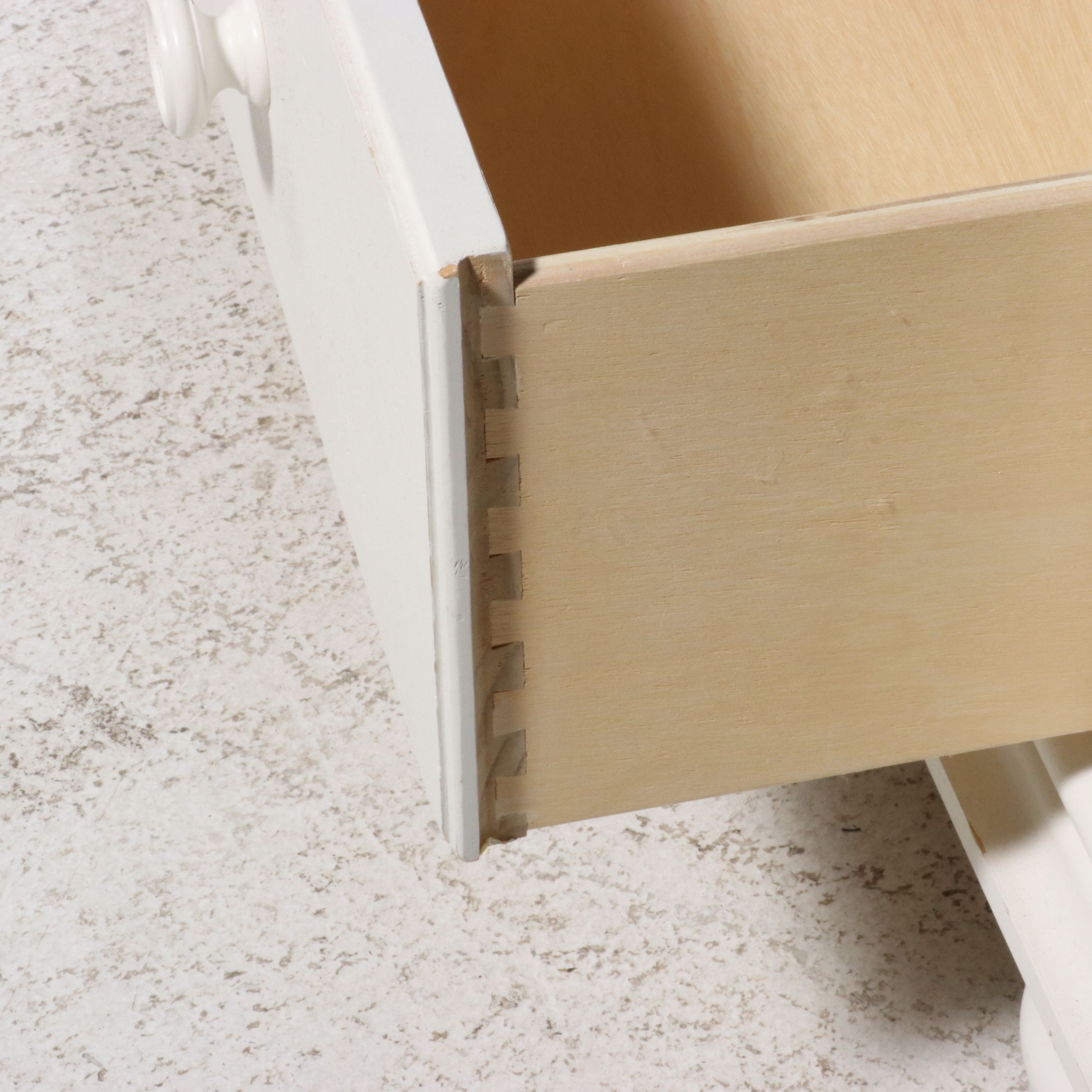 Stanley Furniture White Wood Coastal Style Shutter Front Armoire, 21st Century