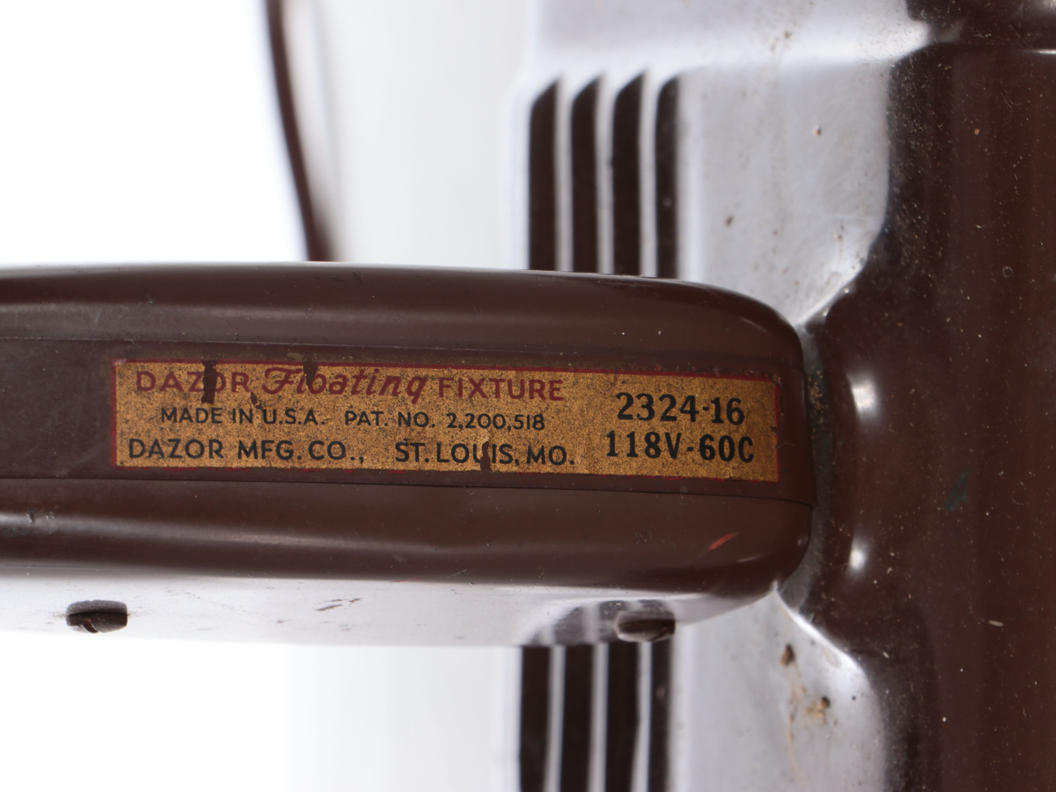 Dazor Industrial Style Brown Finish Adjustable Desk Lamp