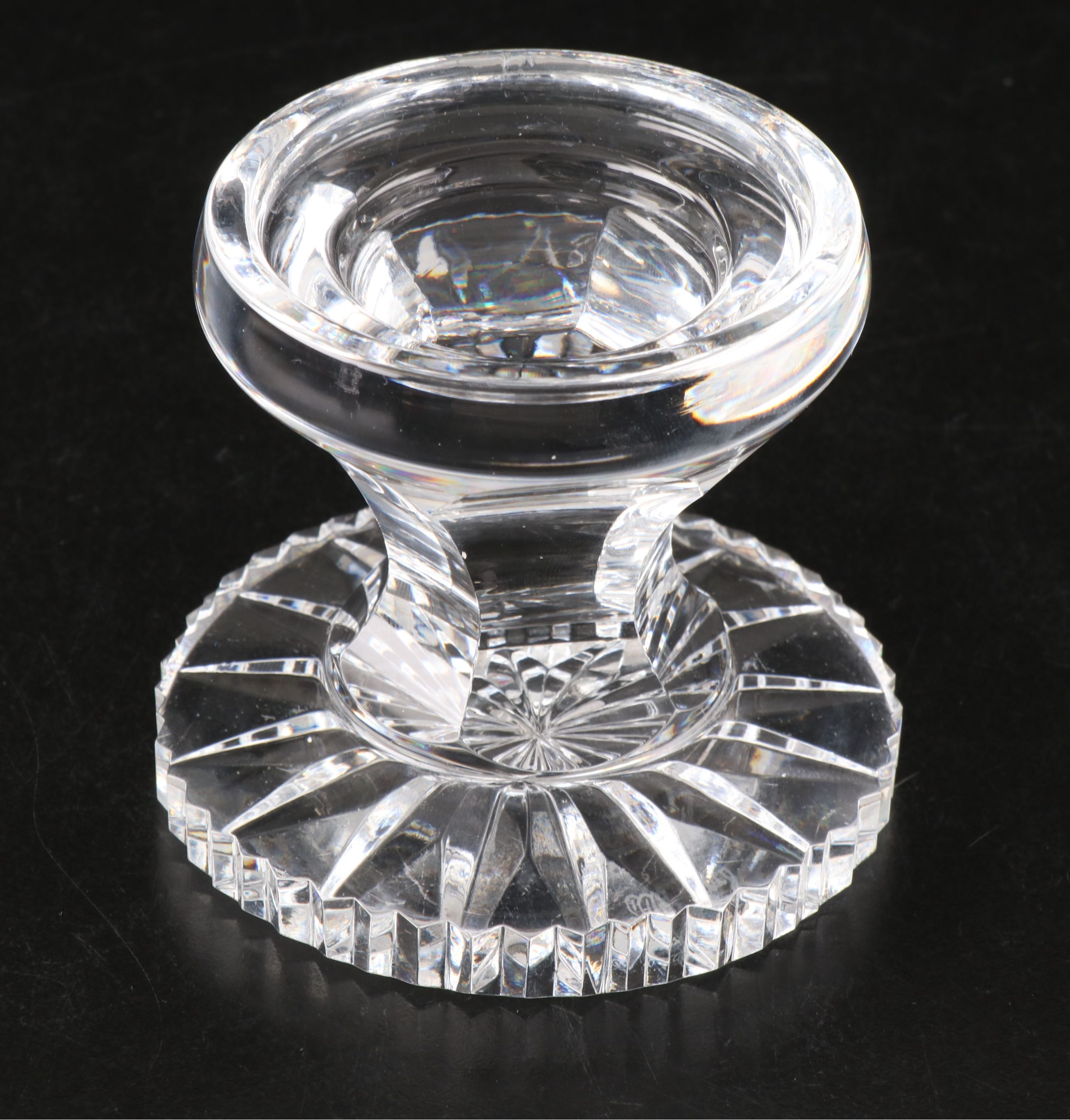 Waterford Crystal "Alana" Hurricane Lamp with Obelisk Paperweight