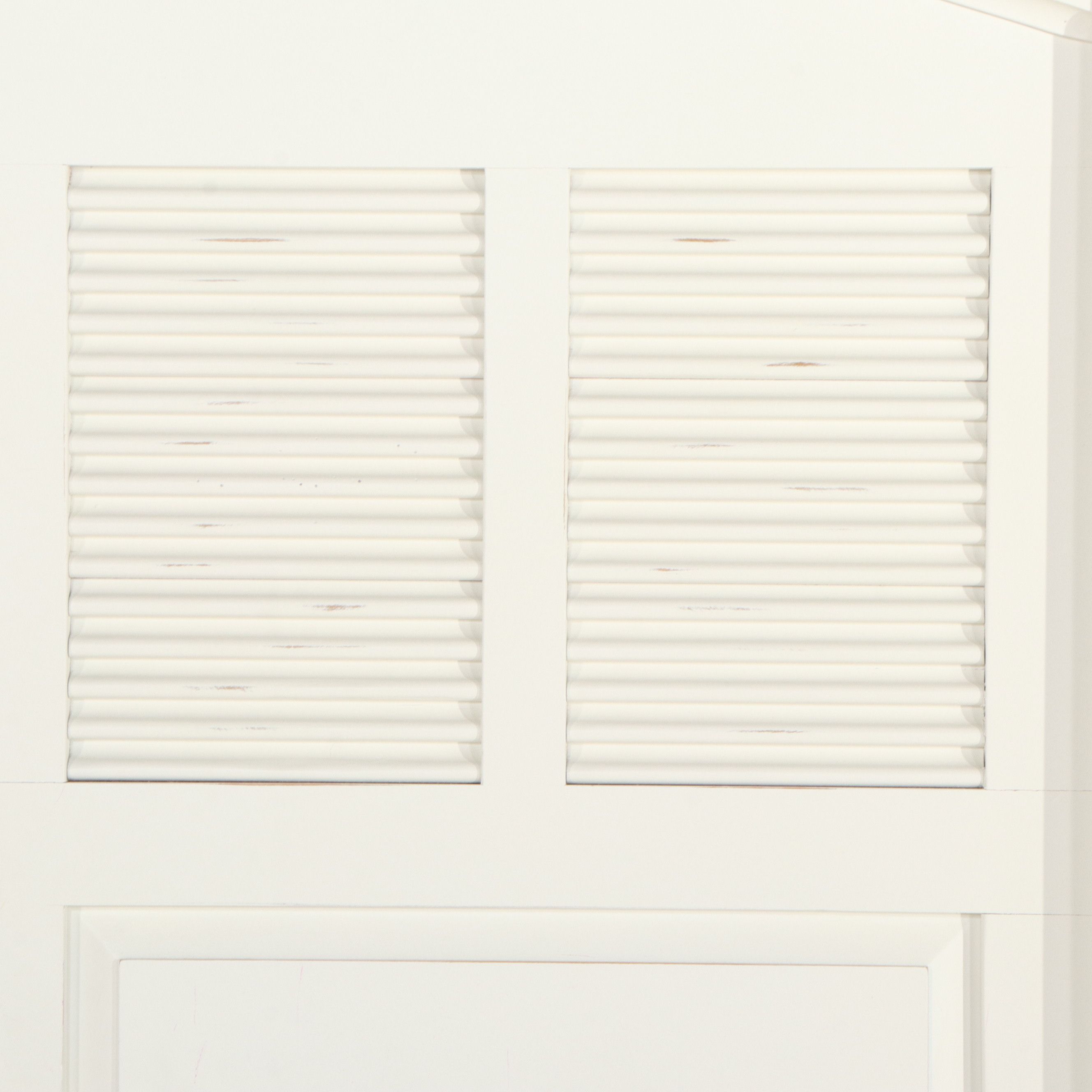 Stanley Furniture "Coastal Living" White Louvered Headboard, 21st Century